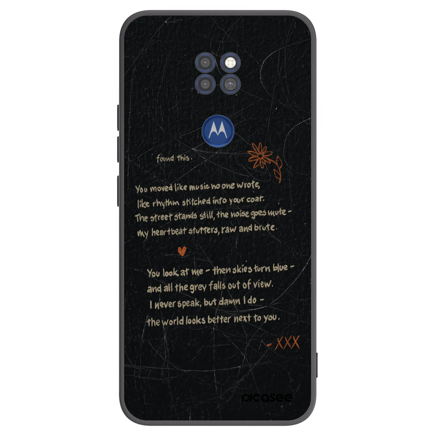 Picasee silikonski črni ovitek za Motorola Moto G9 Play - POET