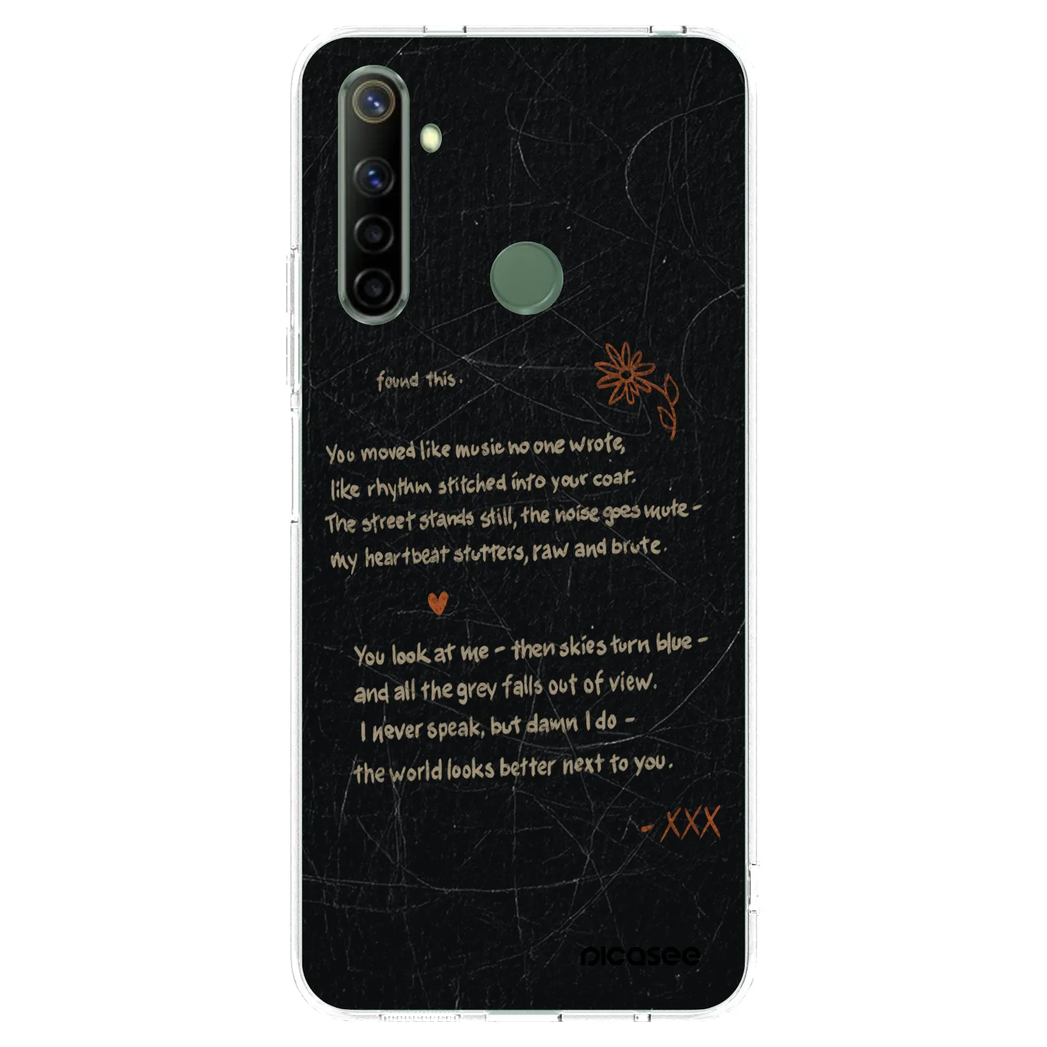 Picasee silikonski prozorni ovitek za Realme 6i - POET