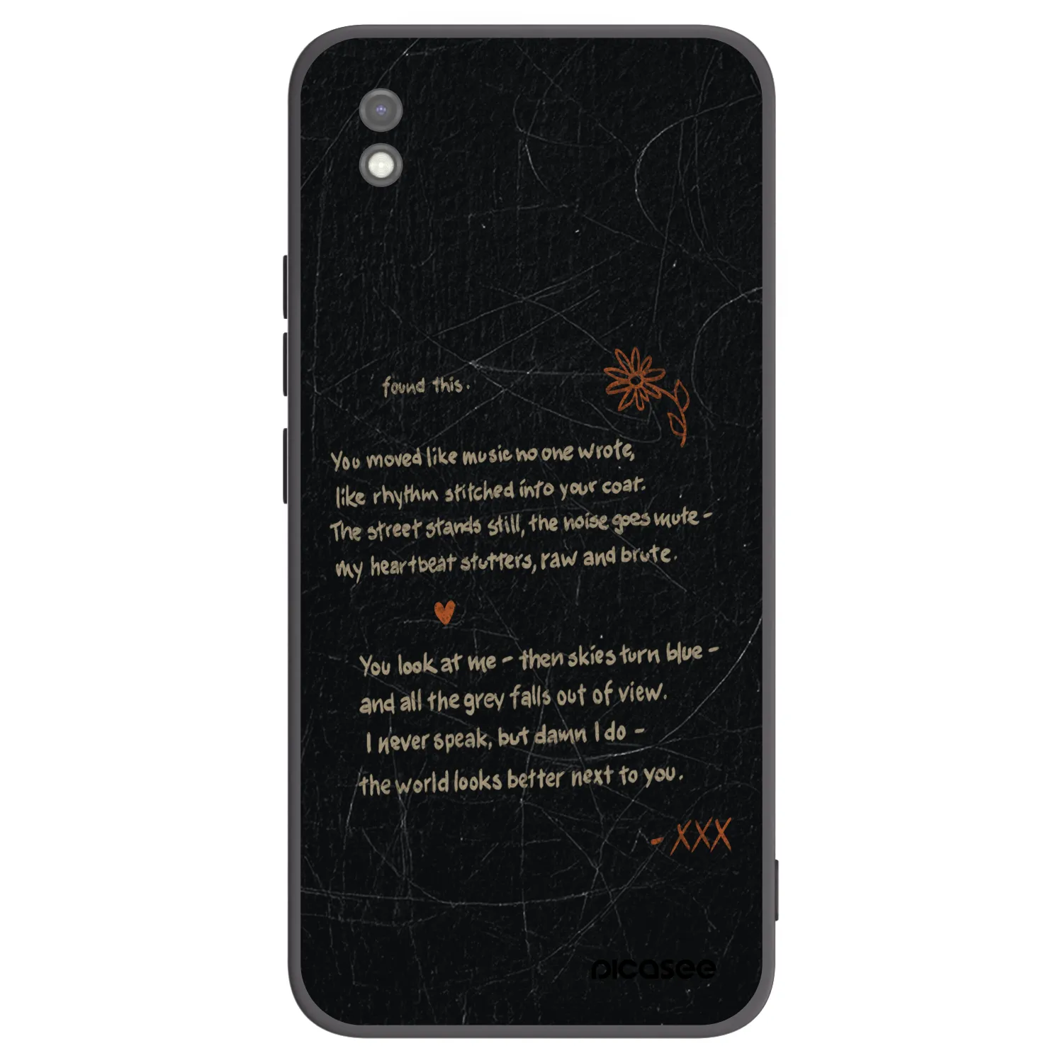 Picasee silikonski črni ovitek za Xiaomi Redmi 9AT - POET
