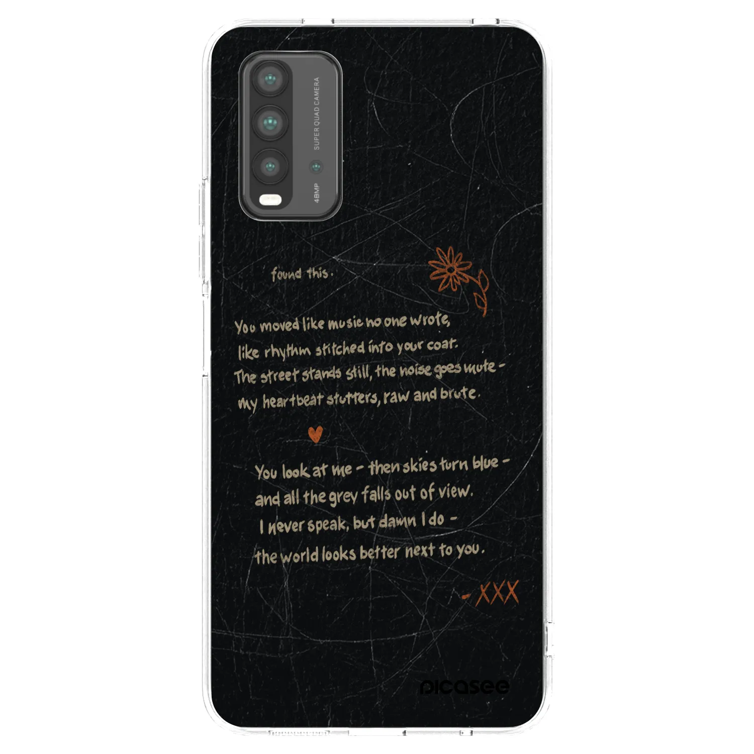 Picasee silikonski črni ovitek za Xiaomi Redmi 9T - POET