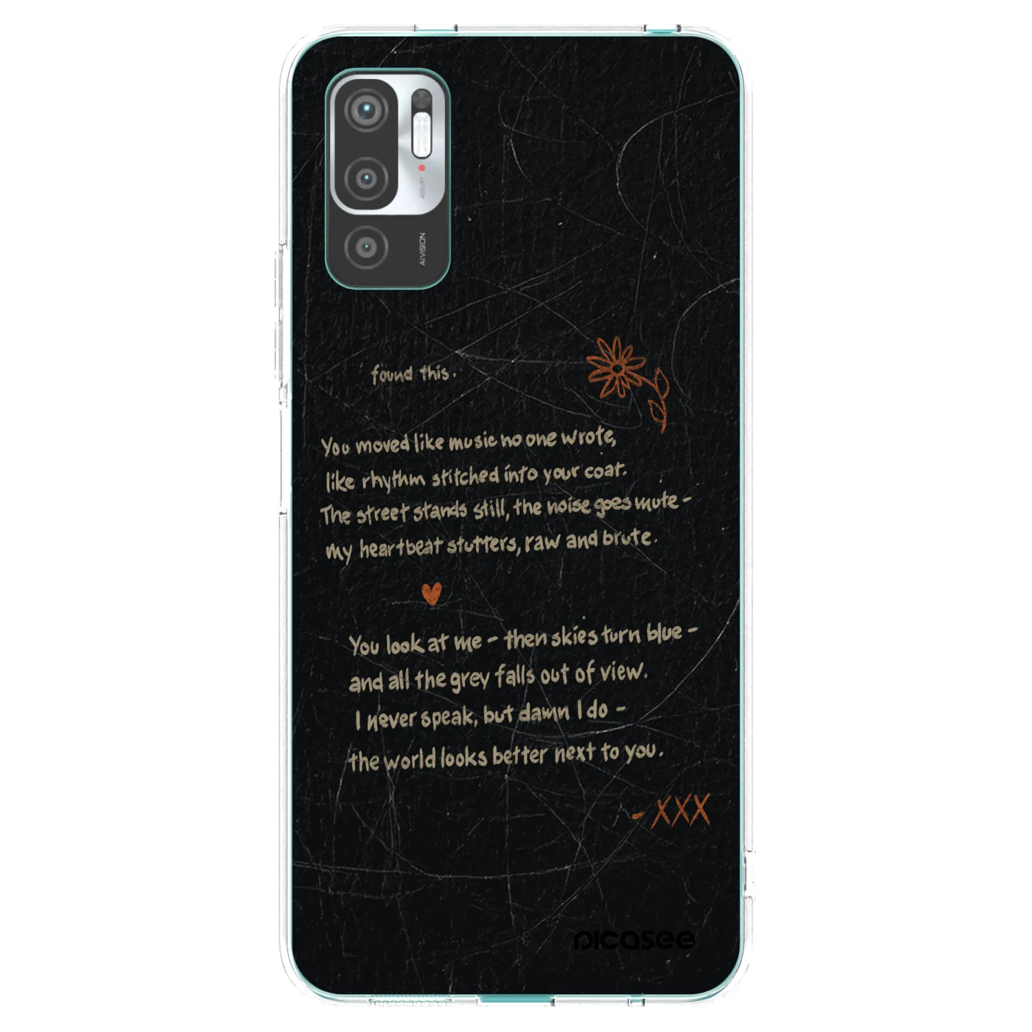 Picasee silikonski prozorni ovitek za Xiaomi Redmi Note 10 5G - POET