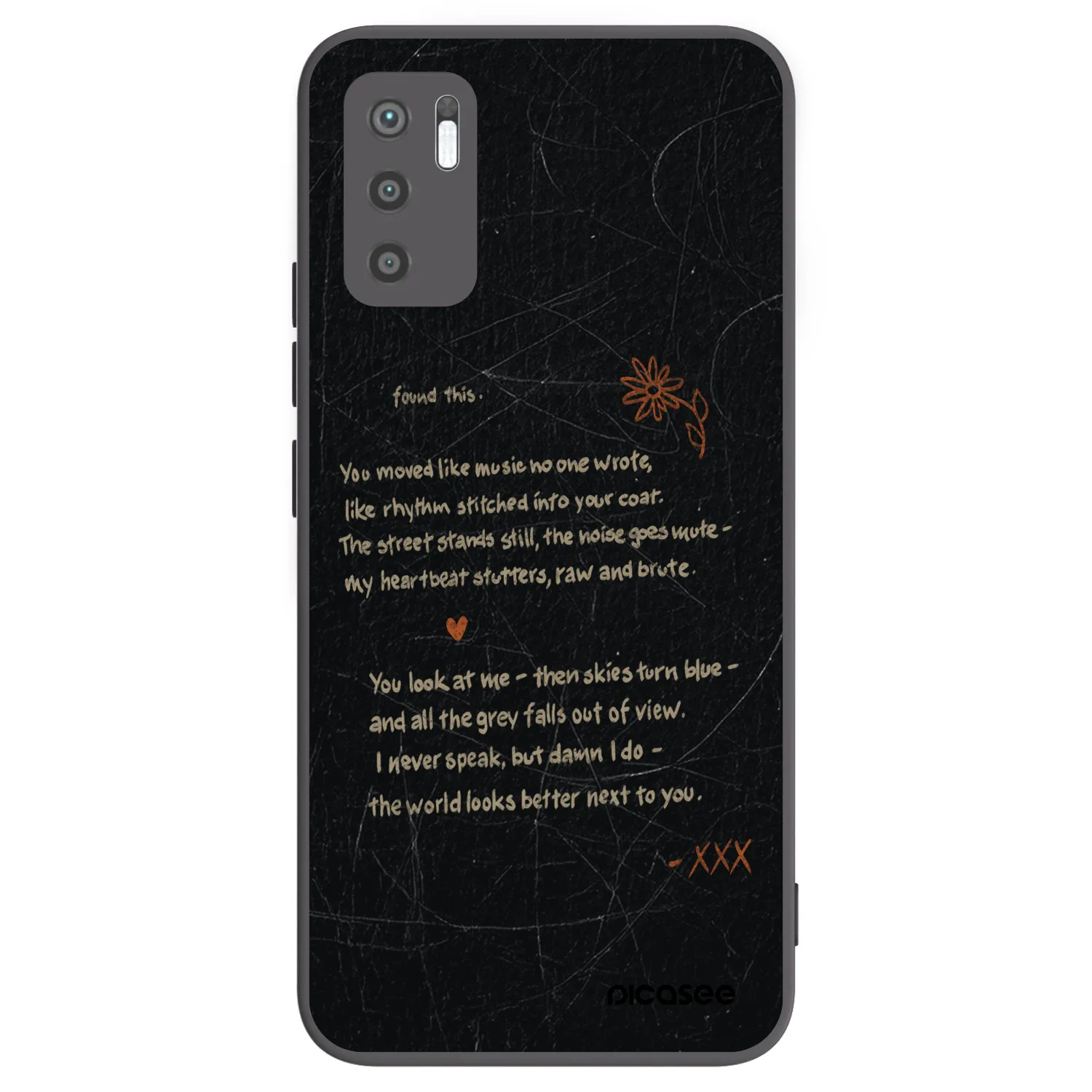 Picasee silikonski črni ovitek za Xiaomi Redmi Note 10 5G - POET