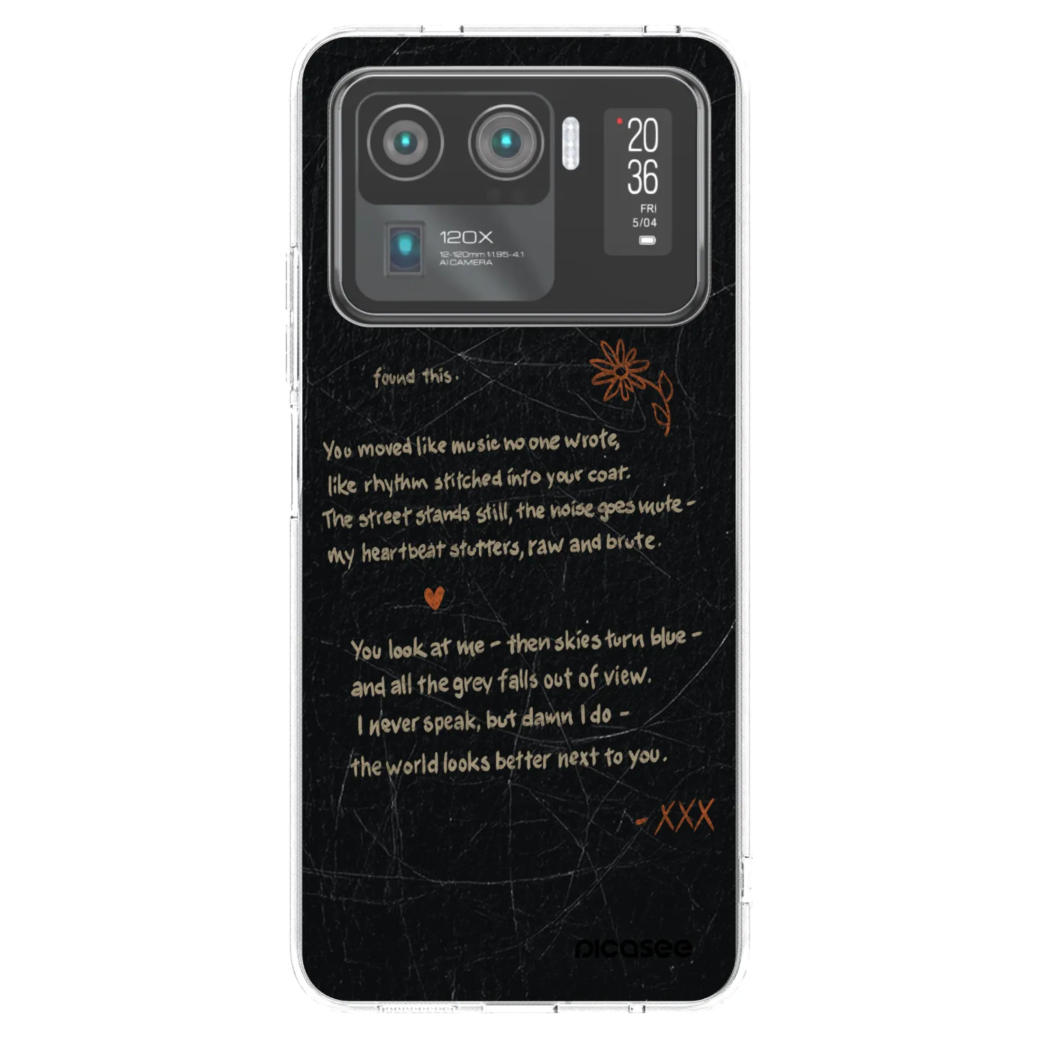 Picasee silikonski prozorni ovitek za Xiaomi Mi 11 Ultra - POET