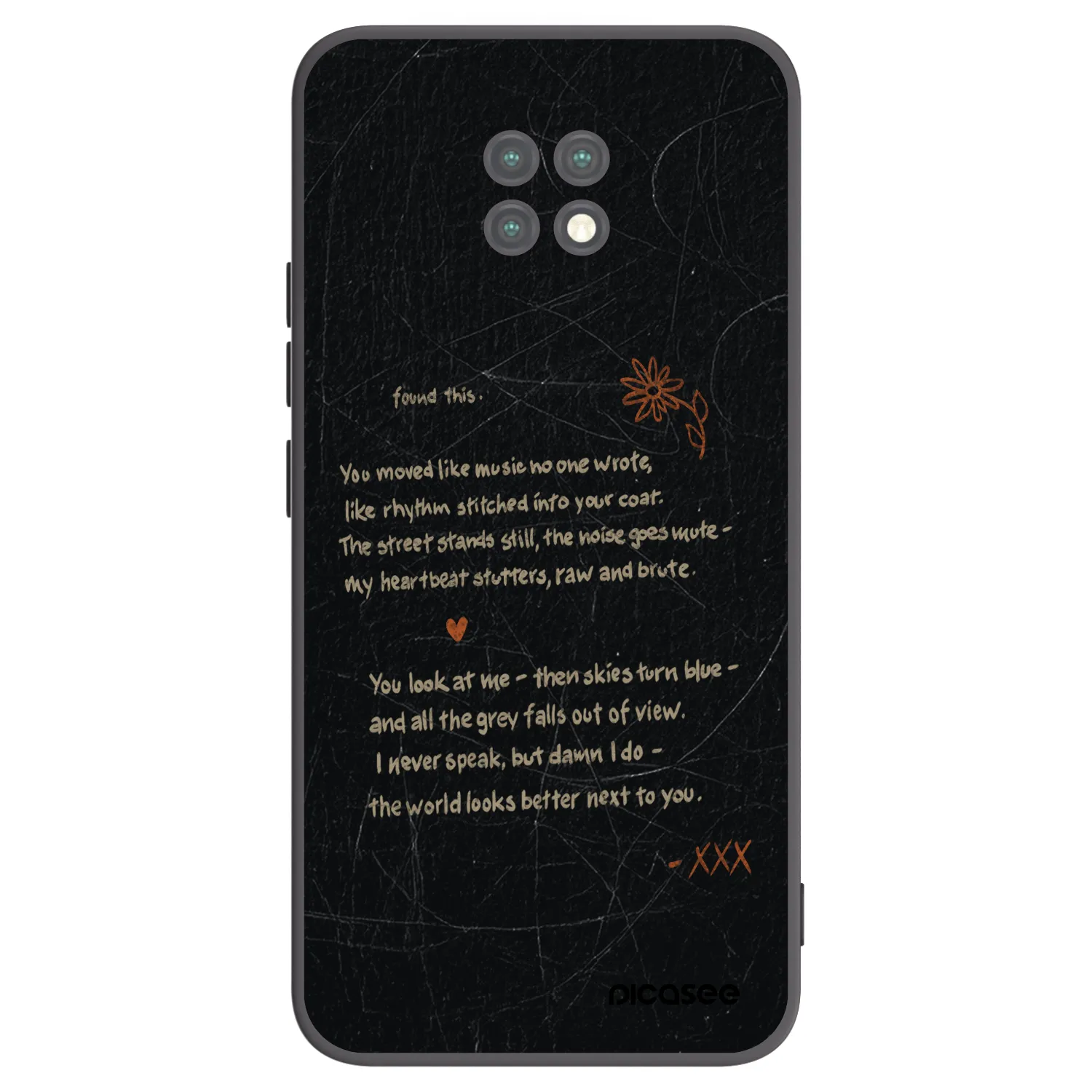 Picasee silikonski črni ovitek za Xiaomi Redmi Note 9T - POET