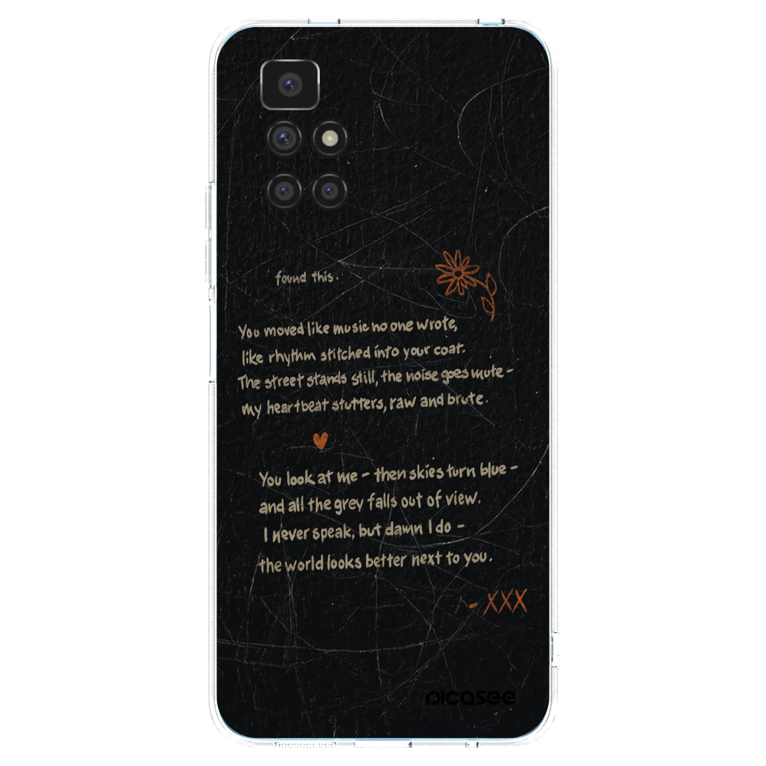 Picasee silikonski prozorni ovitek za Xiaomi Redmi 10 - POET