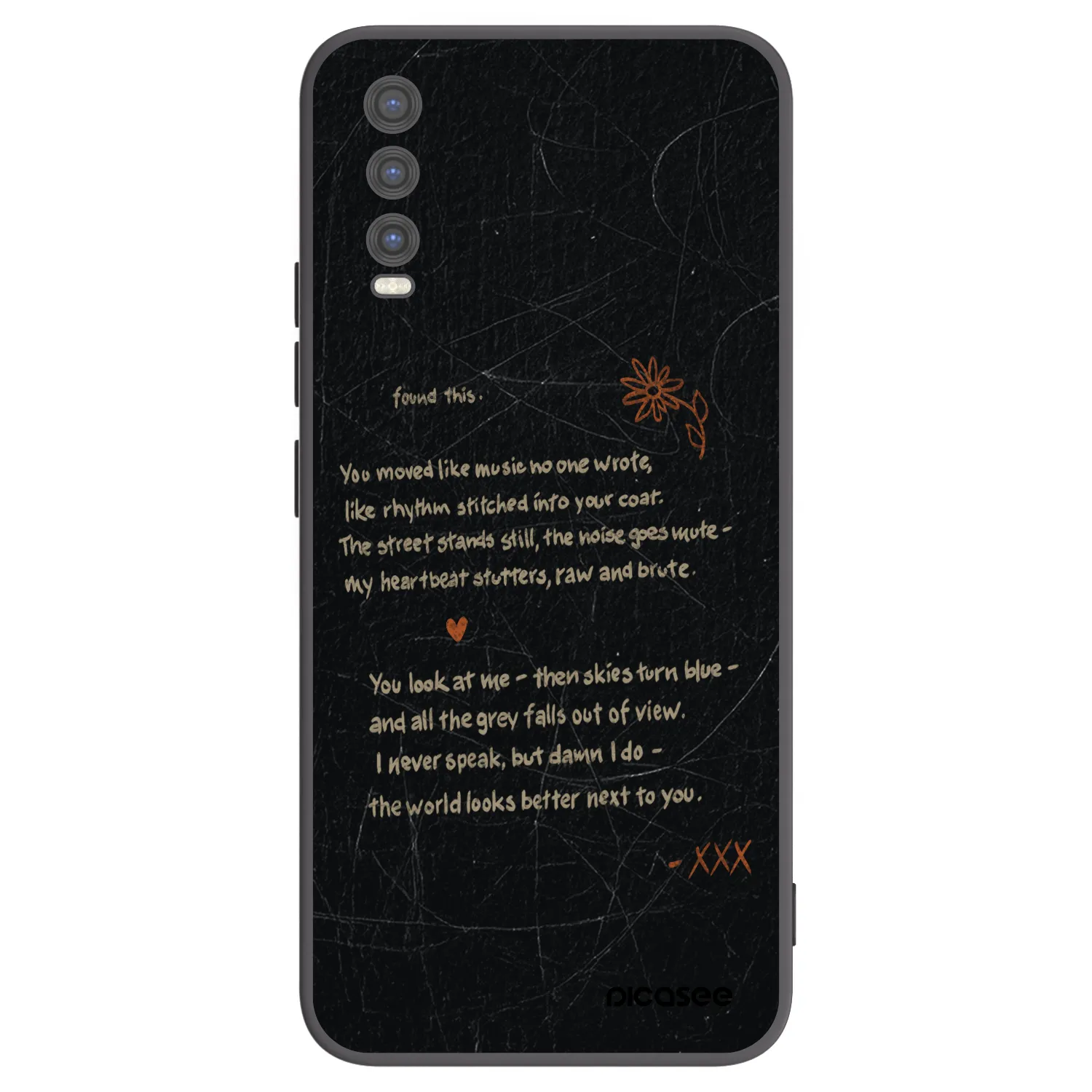 Picasee silikonski črni ovitek za Vivo Y20s - POET