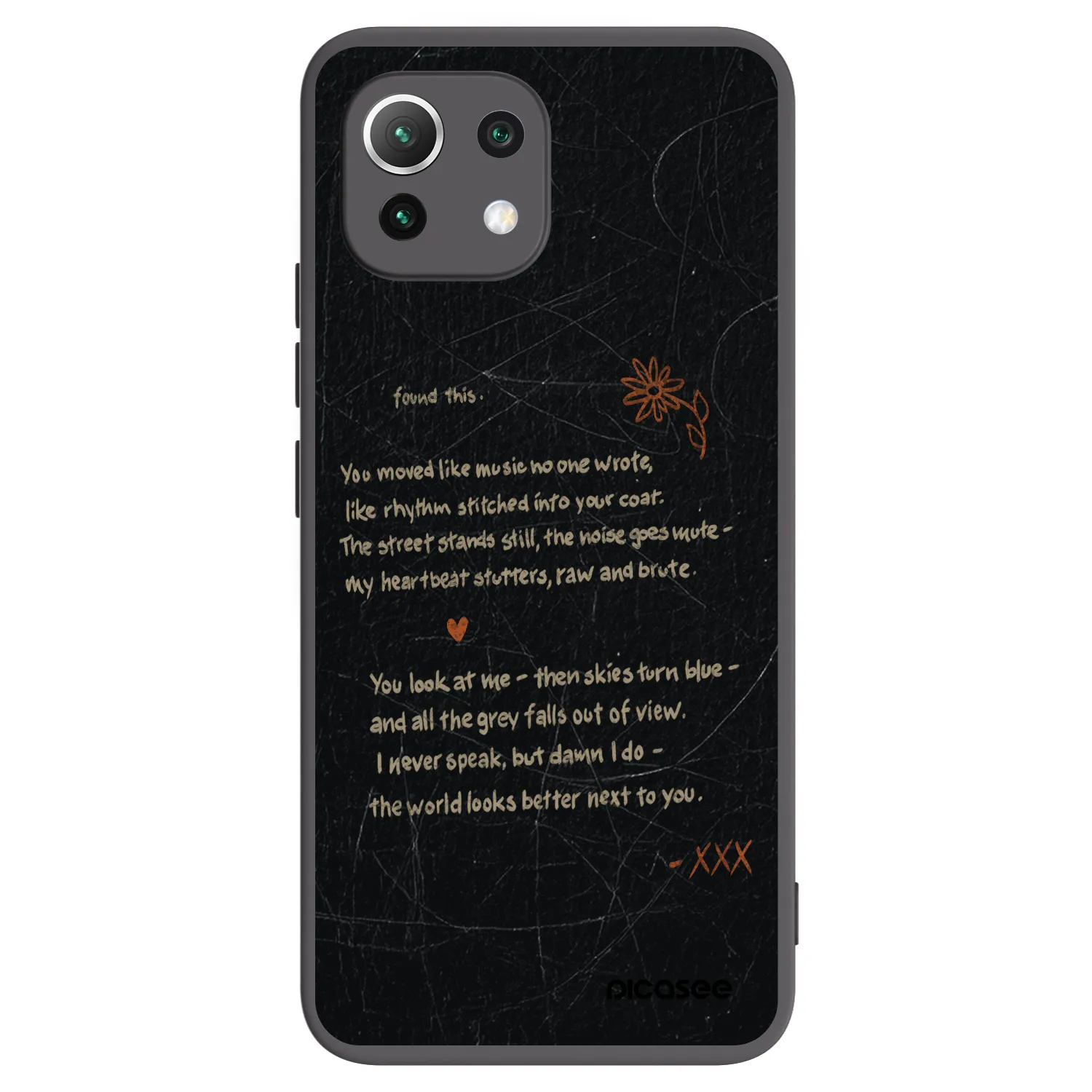 Picasee silikonski črni ovitek za Xiaomi 11 Lite 5G NE - POET
