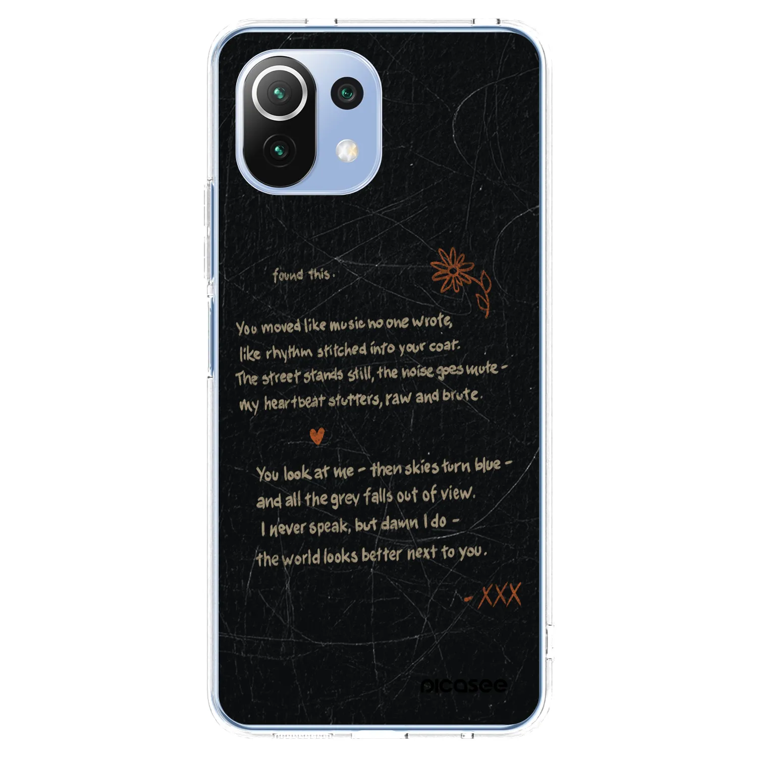 Picasee silikonski prozorni ovitek za Xiaomi 11 Lite 5G NE - POET