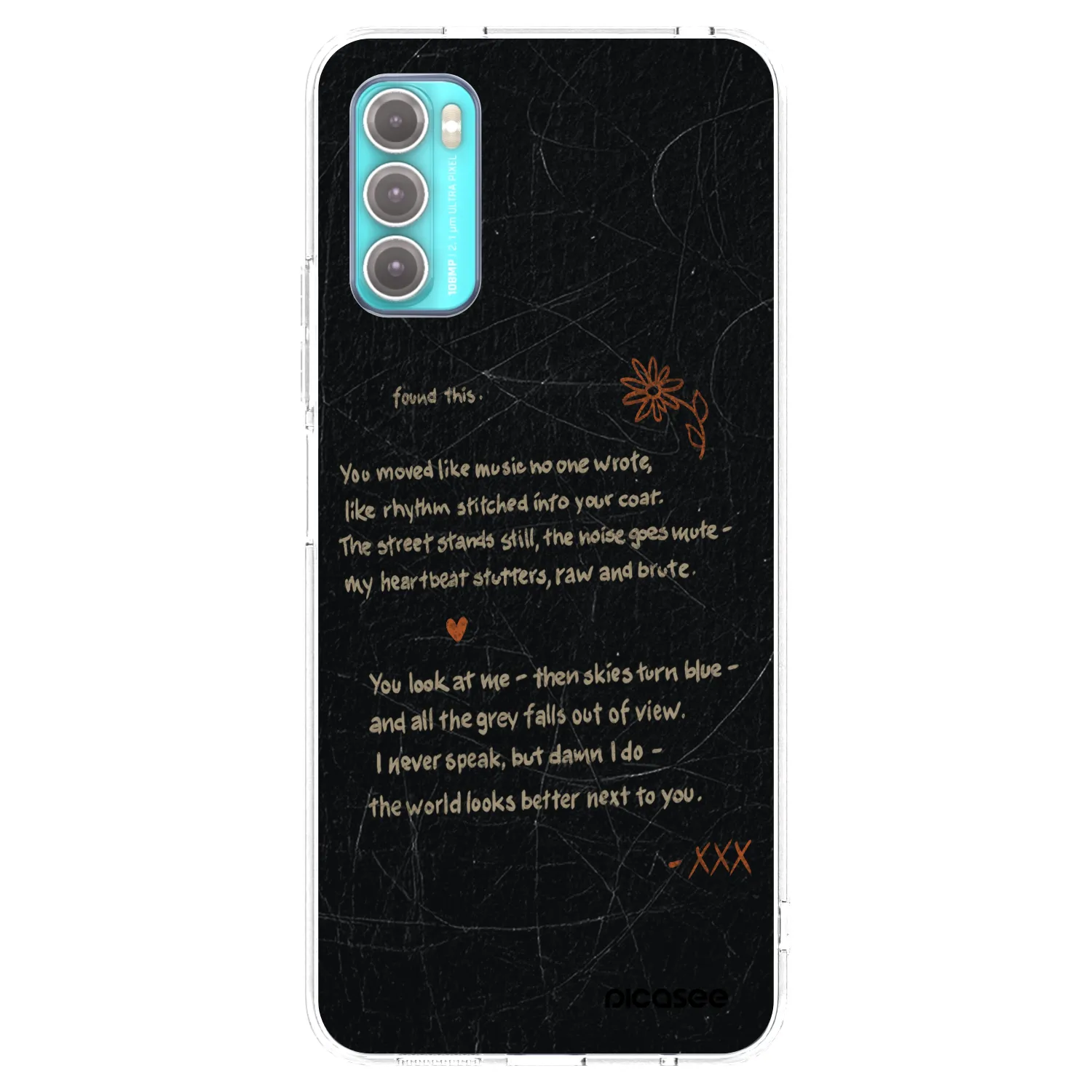 Picasee silikonski prozorni ovitek za Motorola Moto G60 - POET