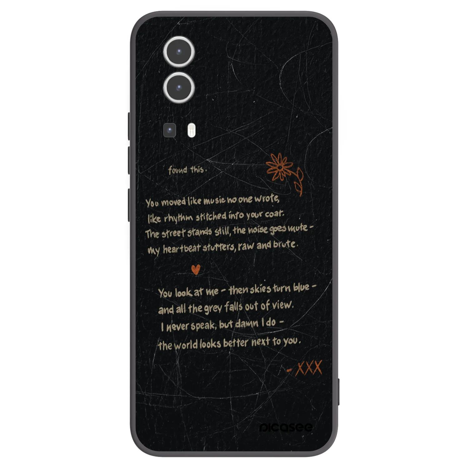 Picasee silikonski črni ovitek za Vivo Y72 5G - POET