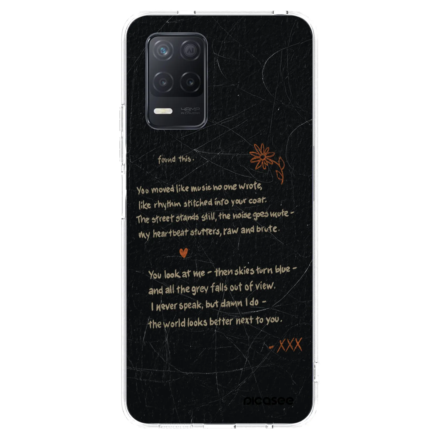 Picasee silikonski prozorni ovitek za Realme 8 5G - POET
