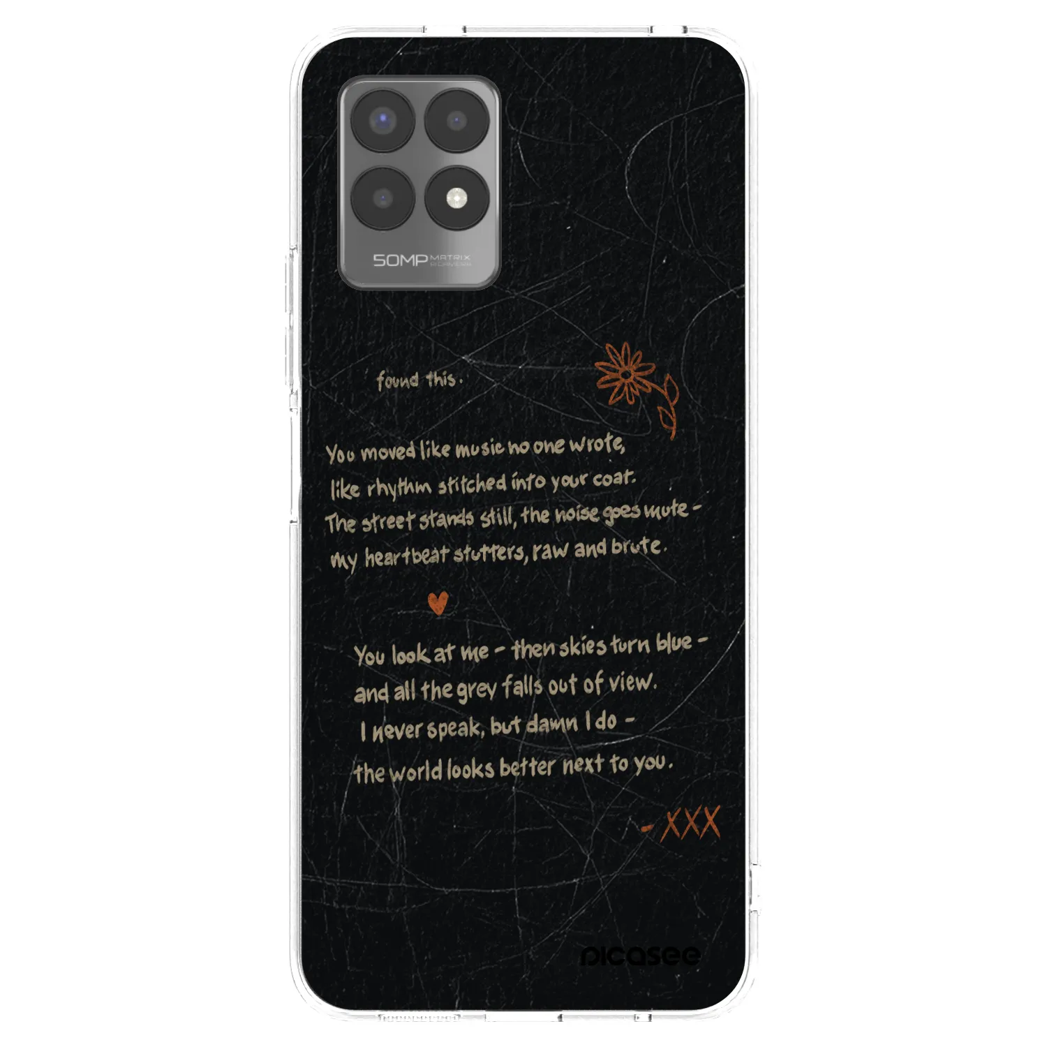 Picasee silikonski prozorni ovitek za Realme 8i - POET