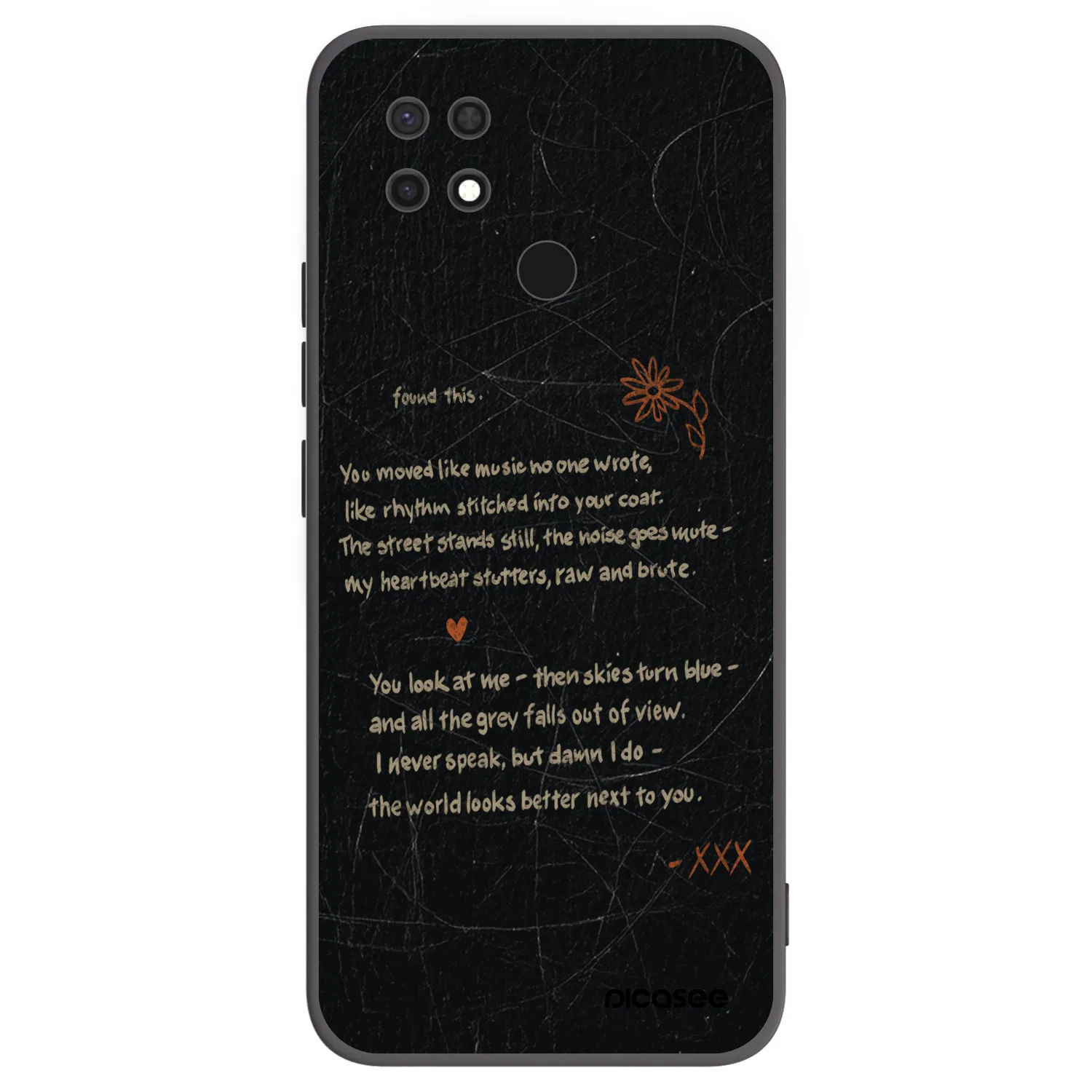 Picasee silikonski črni ovitek za Xiaomi Redmi 10C - POET
