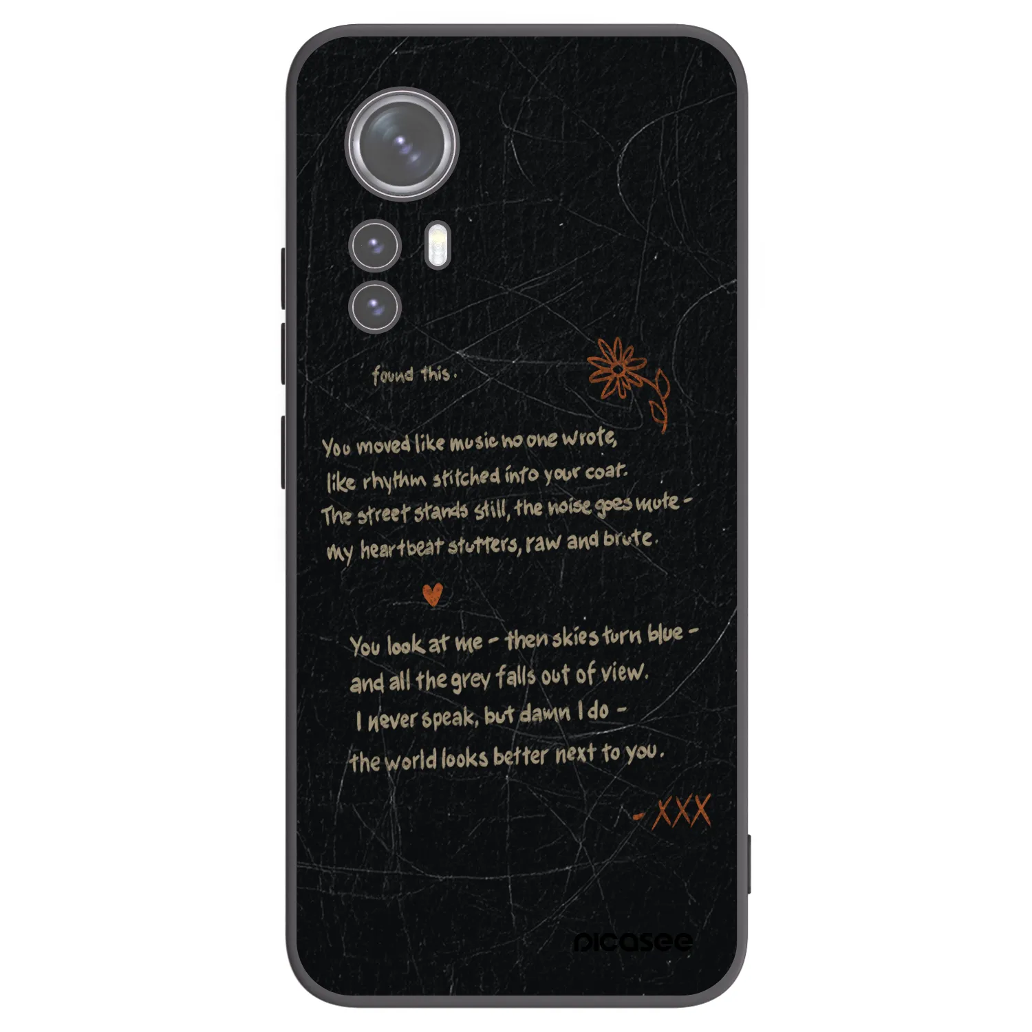 Picasee silikonski črni ovitek za Xiaomi 12X - POET
