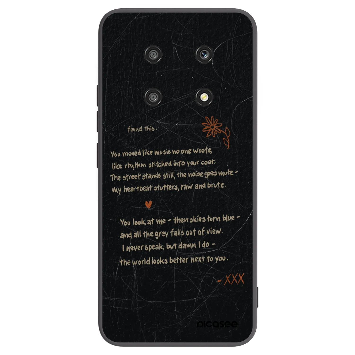 Picasee silikonski črni ovitek za Honor Magic4 Lite 5G - POET