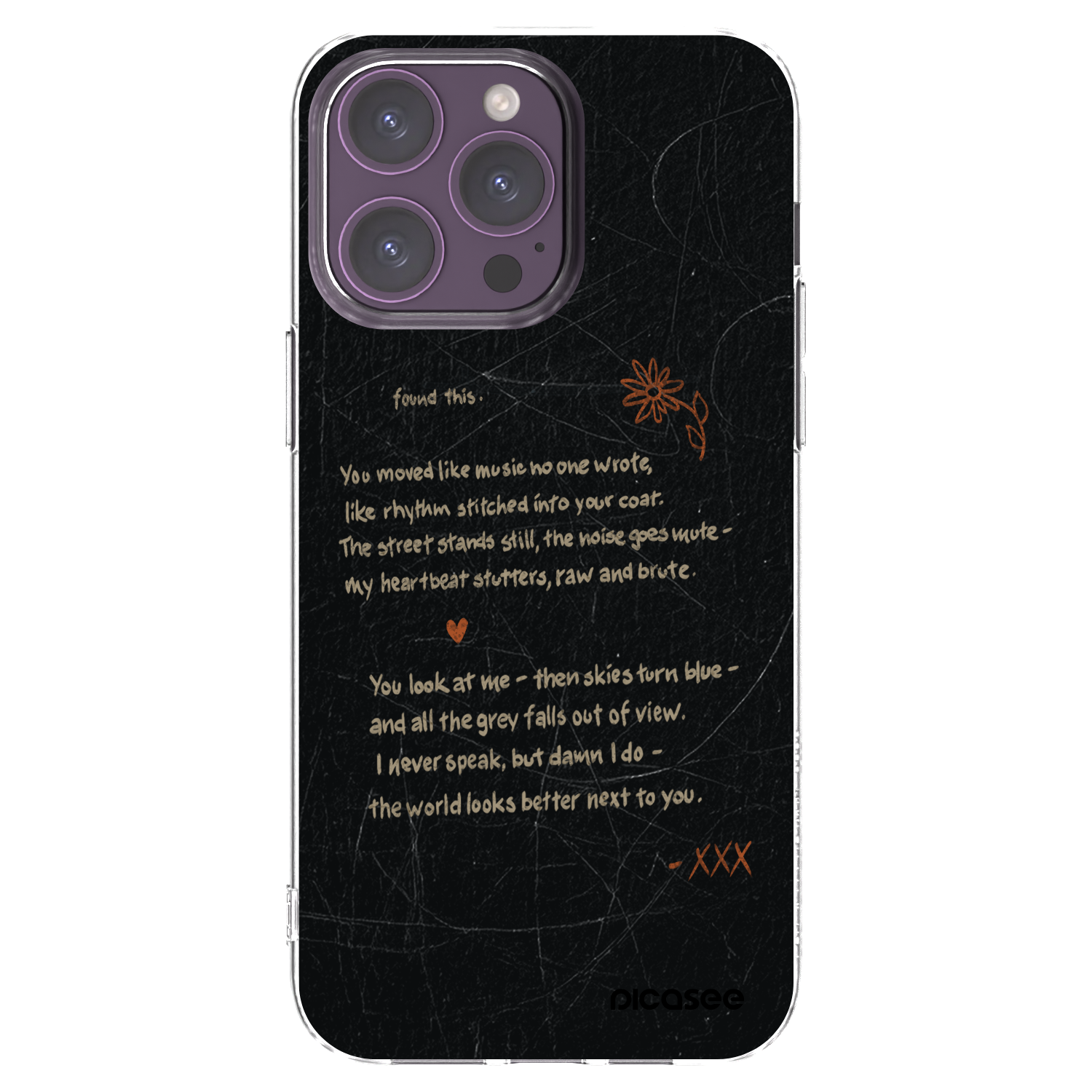 Picasee silikonski prozorni ovitek za Apple iPhone 14 Pro Max - POET