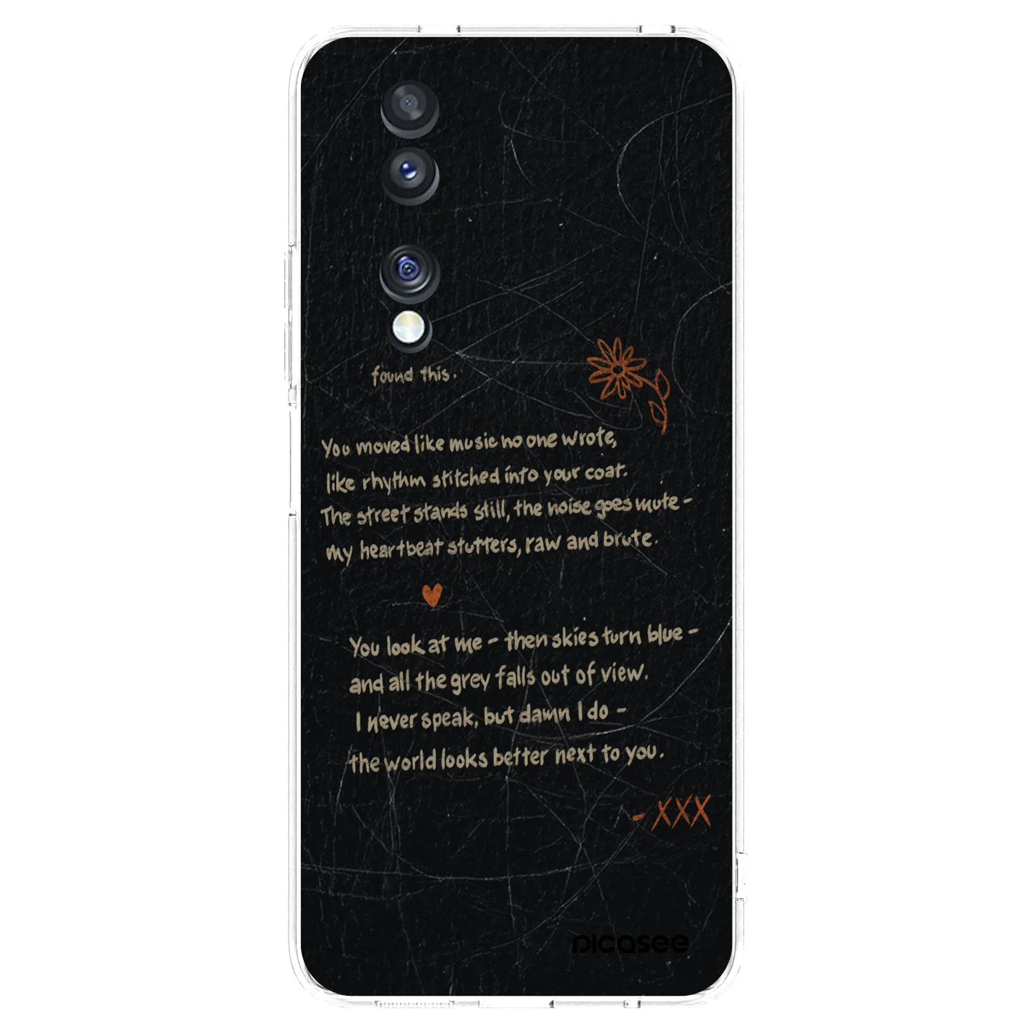 Picasee silikonski prozorni ovitek za Honor 70 - POET