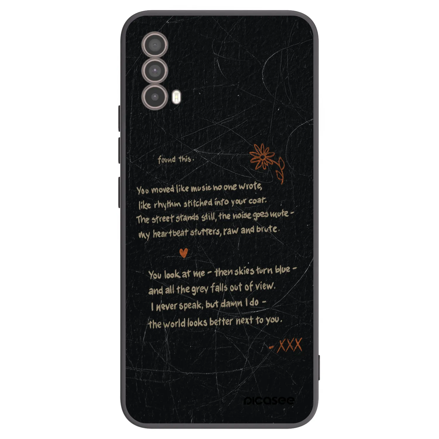 Picasee silikonski črni ovitek za Motorola Moto E40 - POET