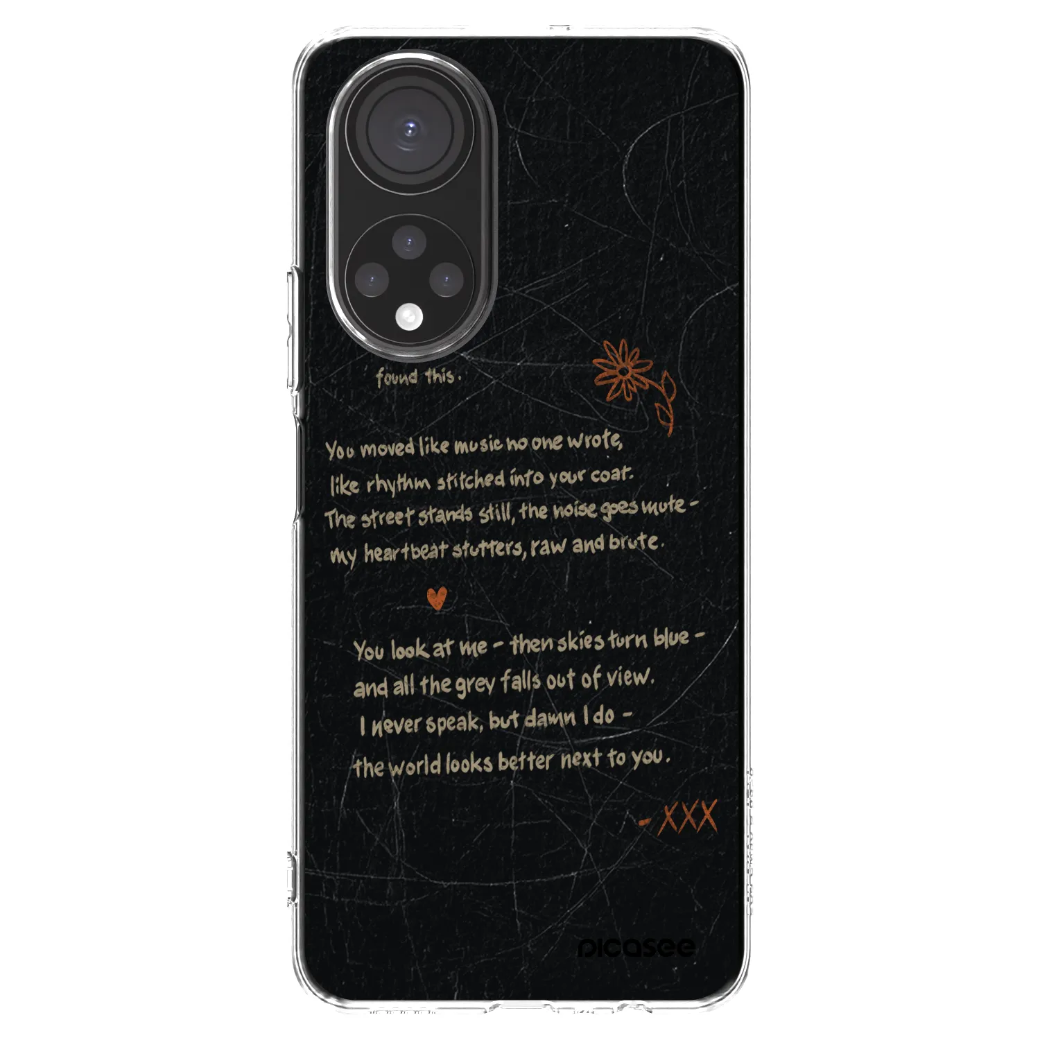 Picasee silikonski prozorni ovitek za Honor X7 - POET