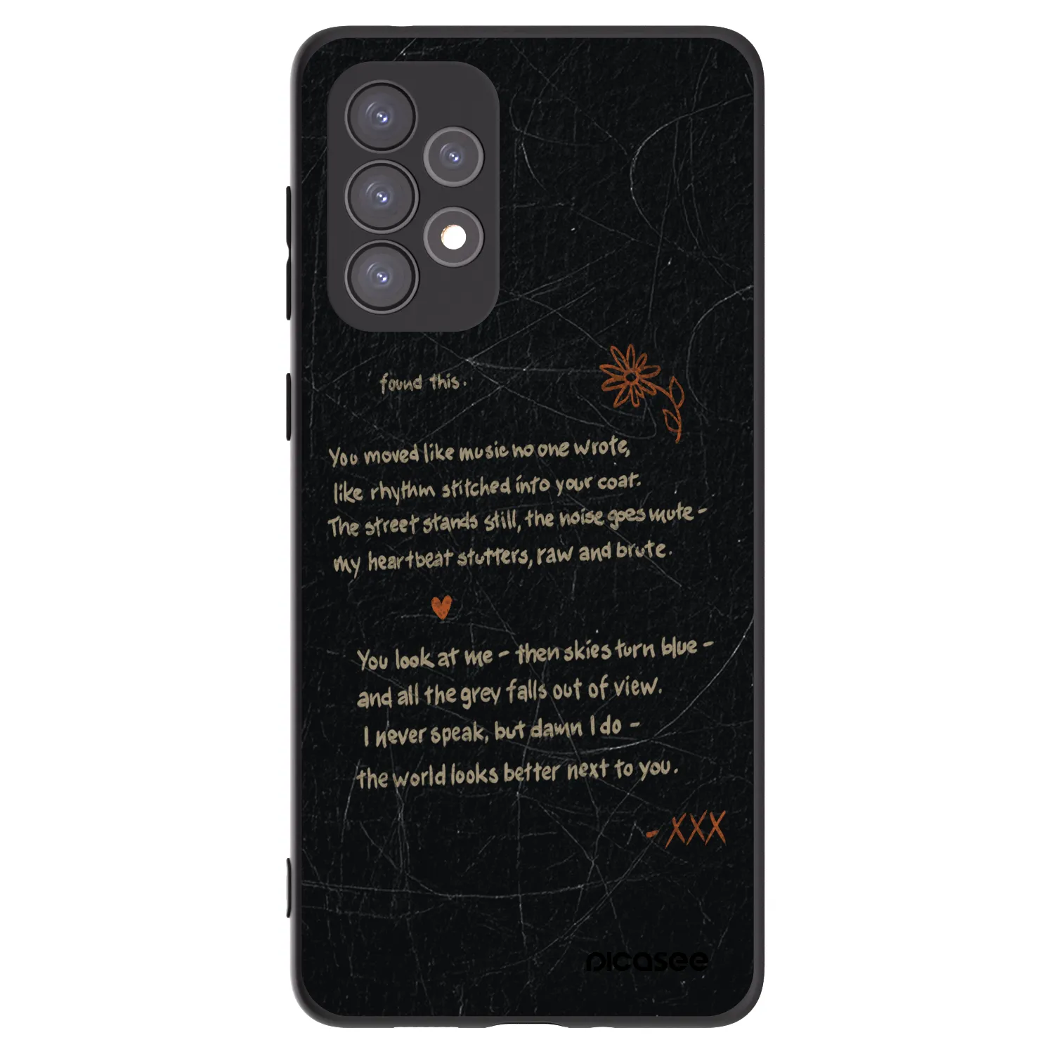 Picasee silikonski črni ovitek za Samsung Galaxy A73 5G - POET