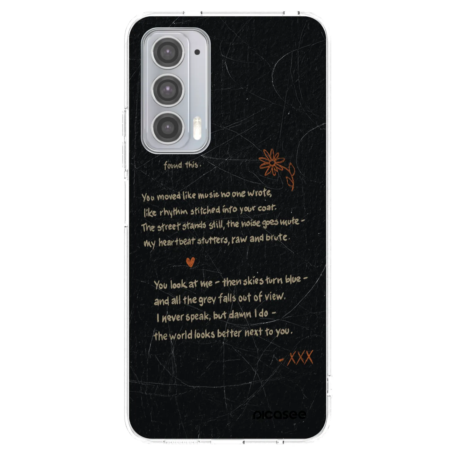 Picasee silikonski prozorni ovitek za Motorola Edge 20 - POET