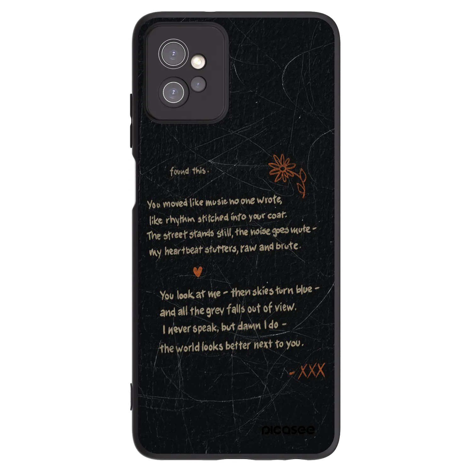 Picasee silikonski črni ovitek za Motorola Moto G32 - POET