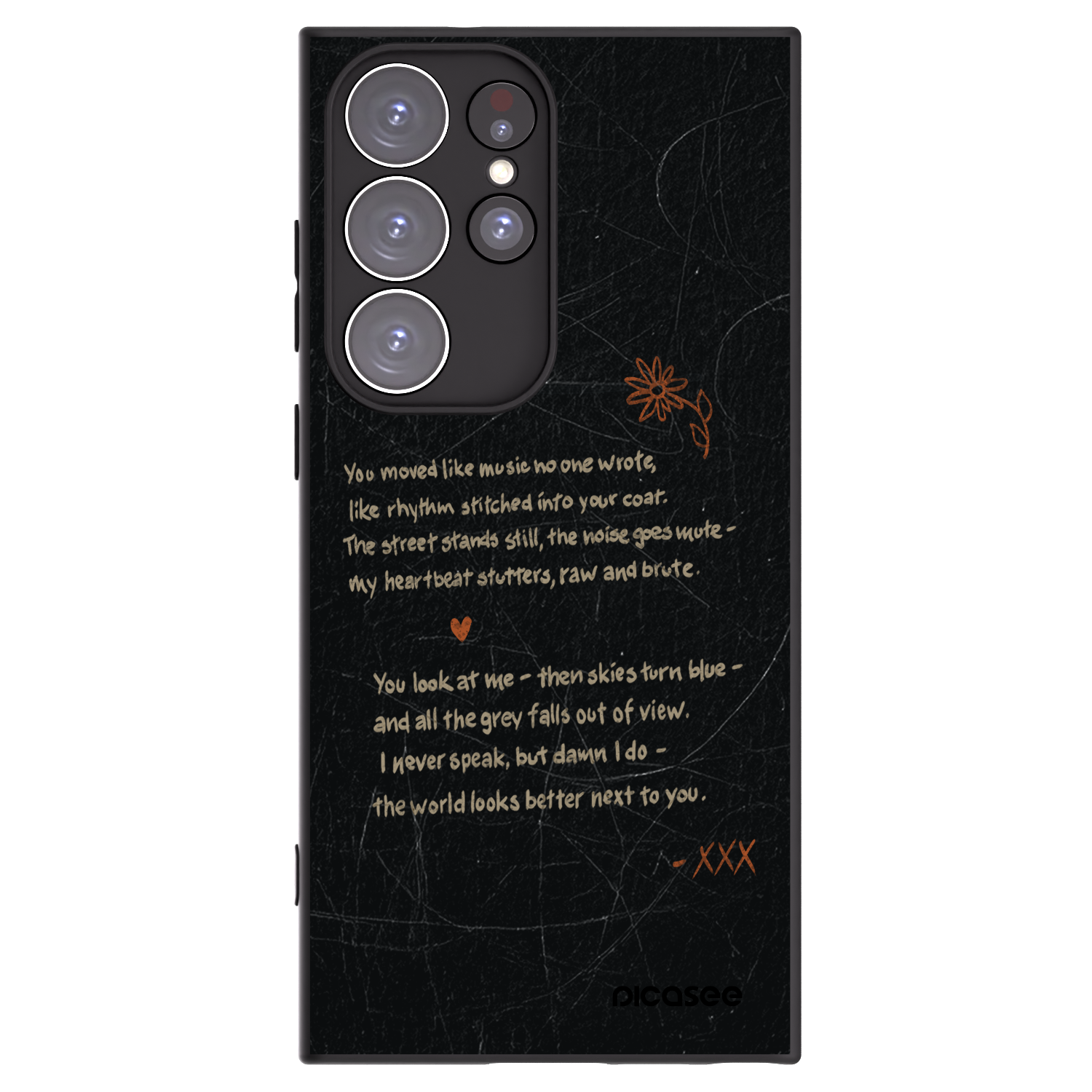 Picasee silikonski črni ovitek za Samsung Galaxy S23 Ultra 5G - POET