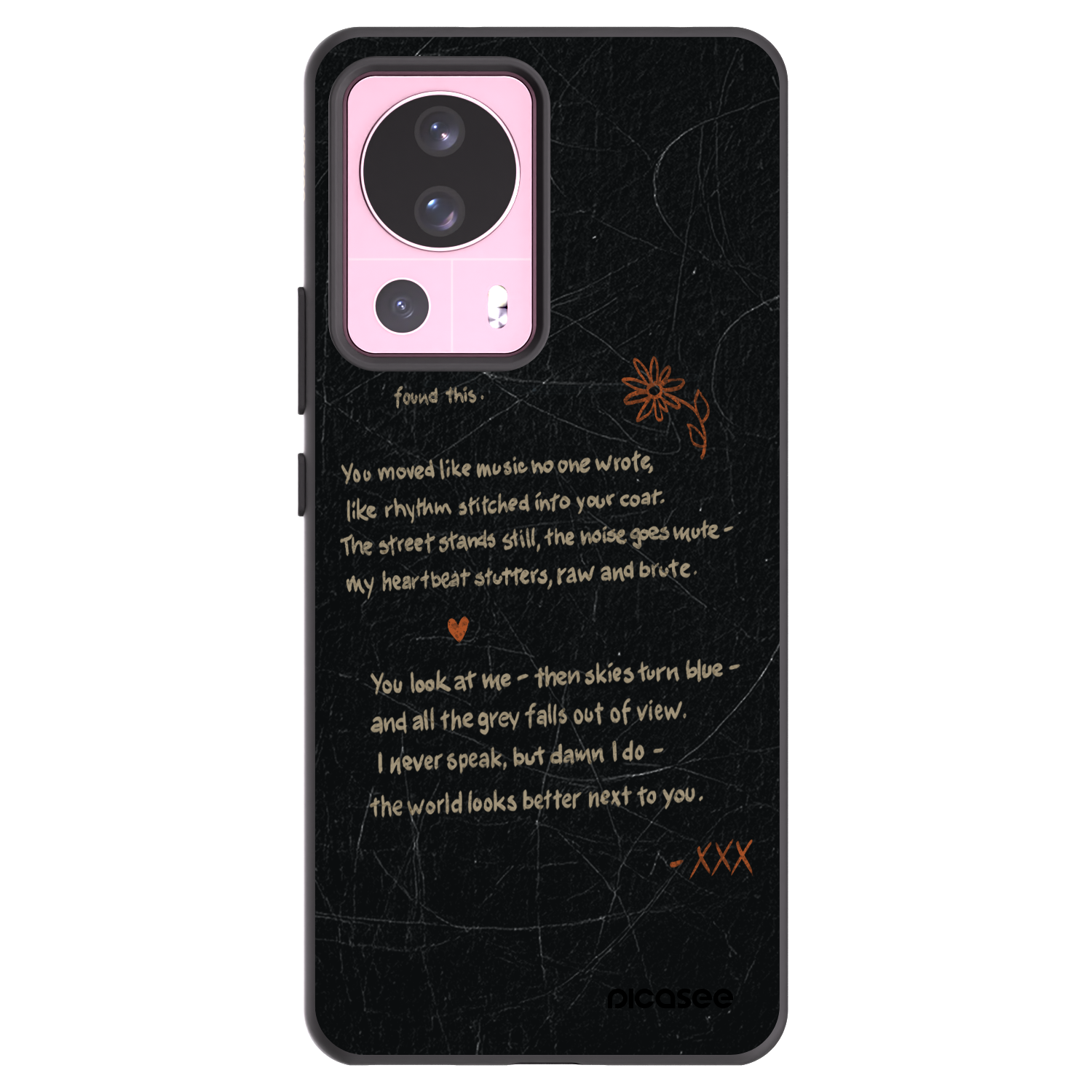 Picasee silikonski črni ovitek za Xiaomi 13 Lite - POET