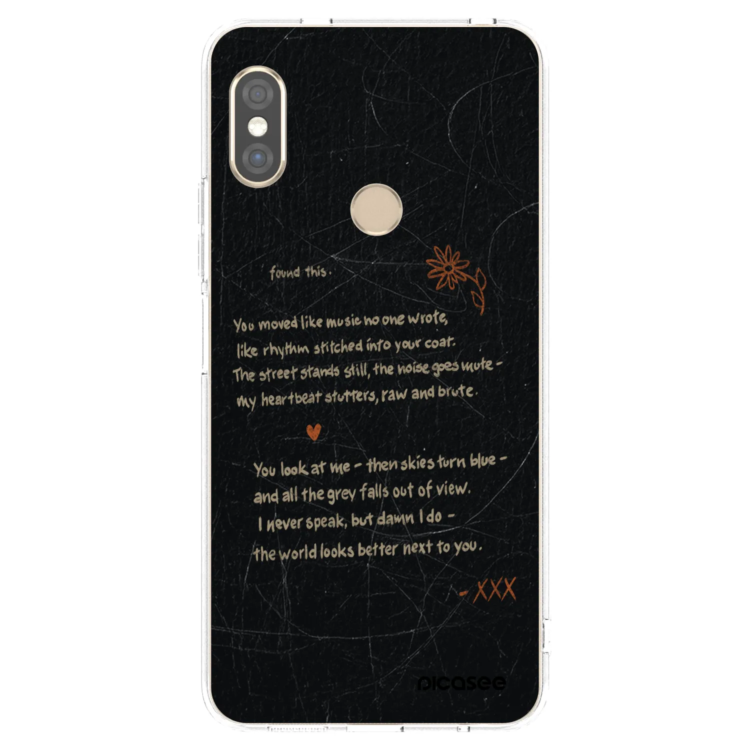 Picasee silikonski prozorni ovitek za Xiaomi Redmi Note 5 Global - POET