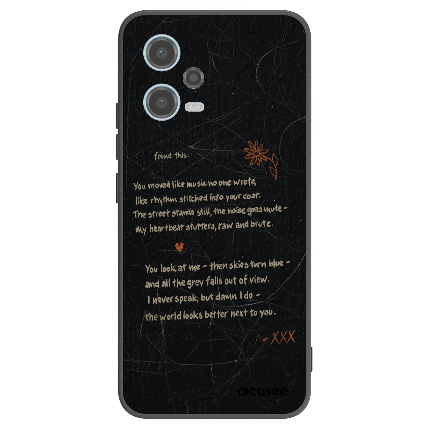 Picasee silikonski črni ovitek za Xiaomi Redmi Note 12 5G - POET
