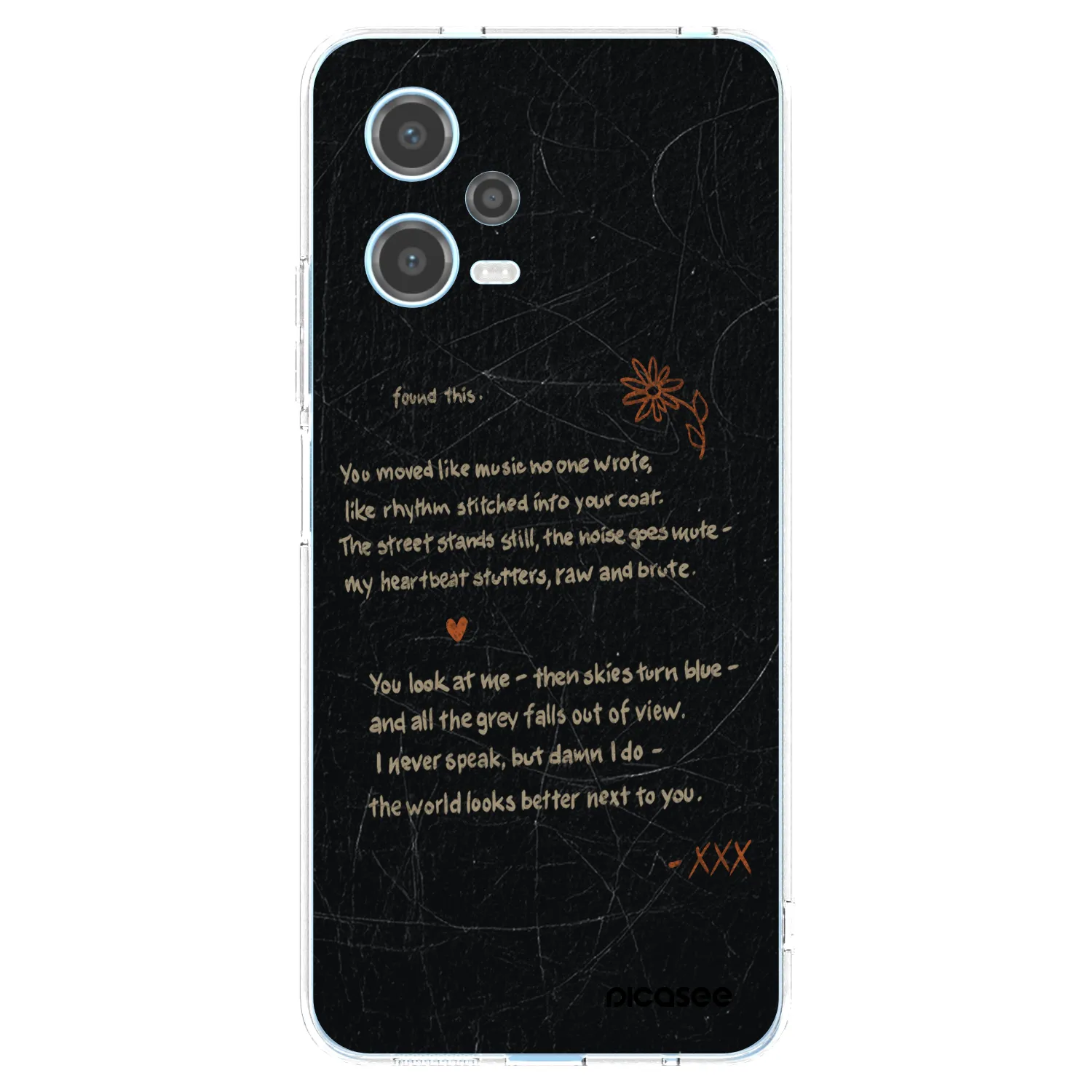 Picasee silikonski prozorni ovitek za Xiaomi Redmi Note 12 5G - POET