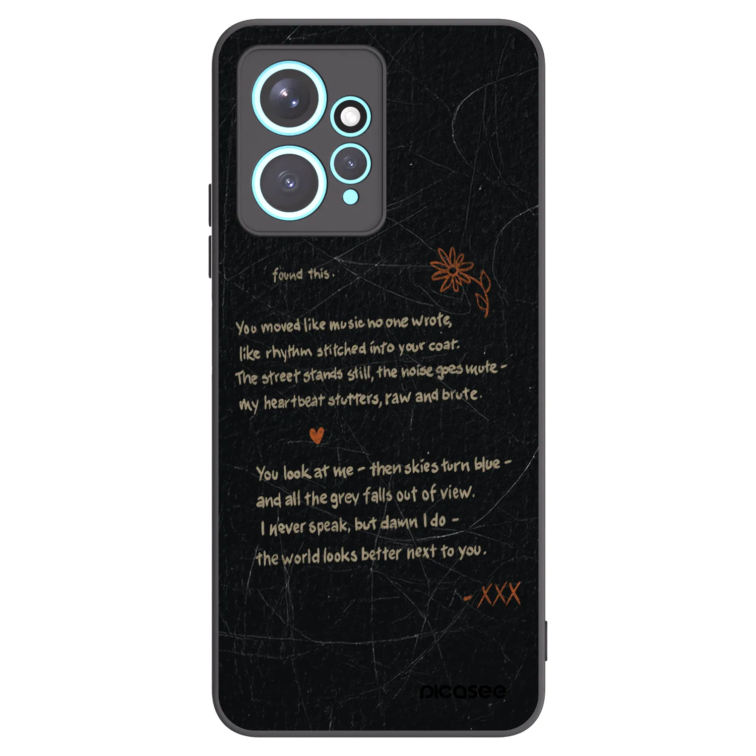 Picasee silikonski črni ovitek za Xiaomi Redmi Note 12 4G - POET