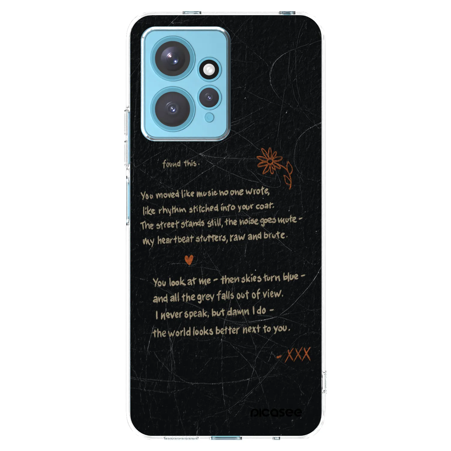Picasee silikonski prozorni ovitek za Xiaomi Redmi Note 12 4G - POET