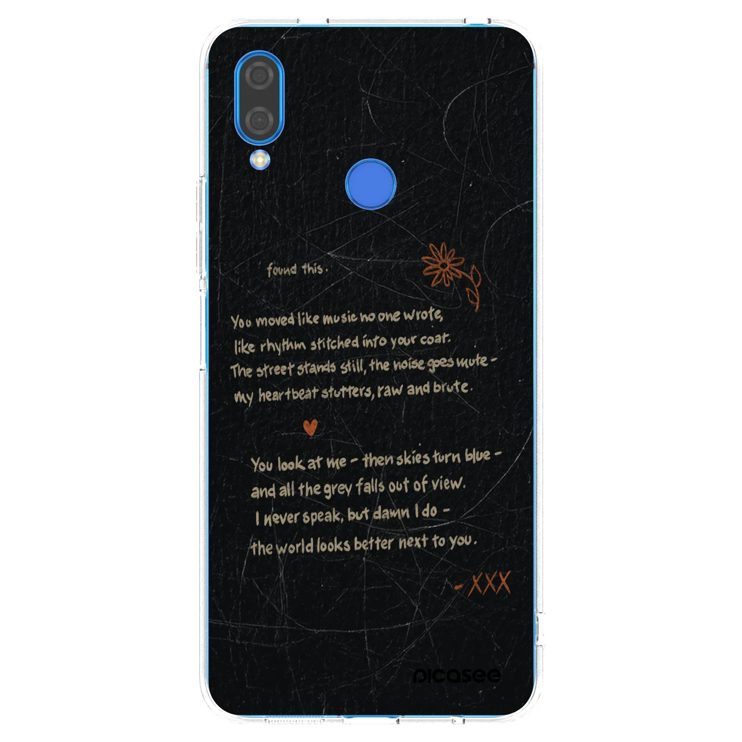 Picasee silikonski prozorni ovitek za Huawei Nova 3 - POET