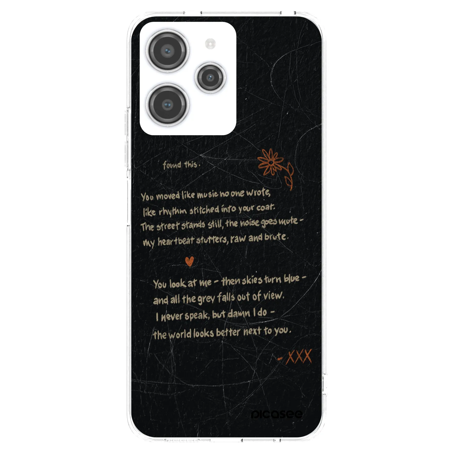 Picasee silikonski prozorni ovitek za Xiaomi Redmi 12 4G - POET
