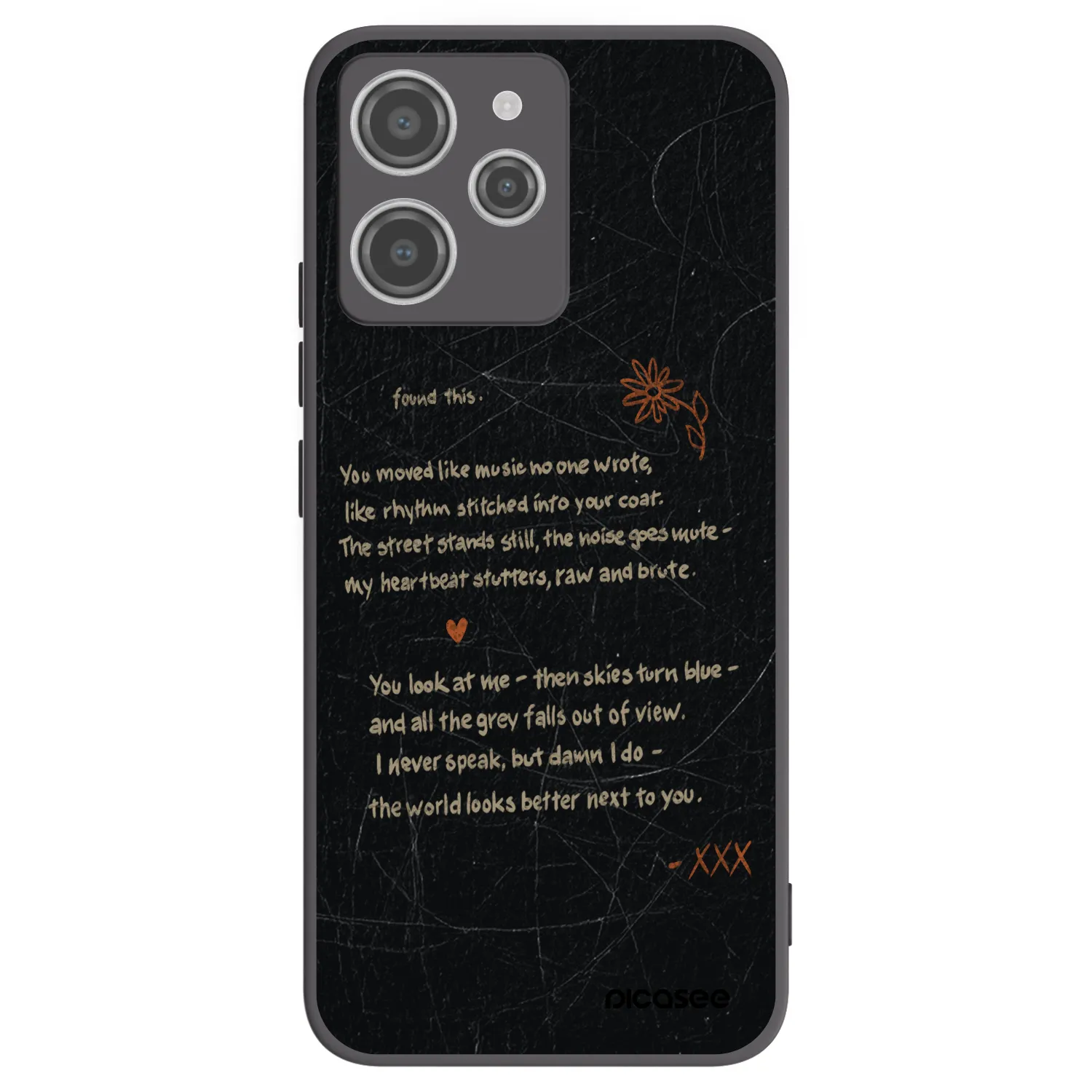 Picasee silikonski črni ovitek za Xiaomi Redmi 12 4G - POET