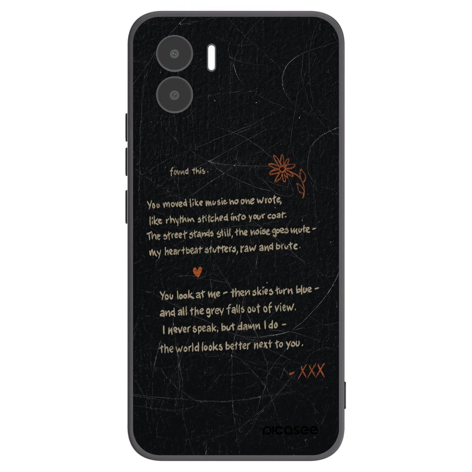 Picasee silikonski črni ovitek za Xiaomi Redmi A2 - POET