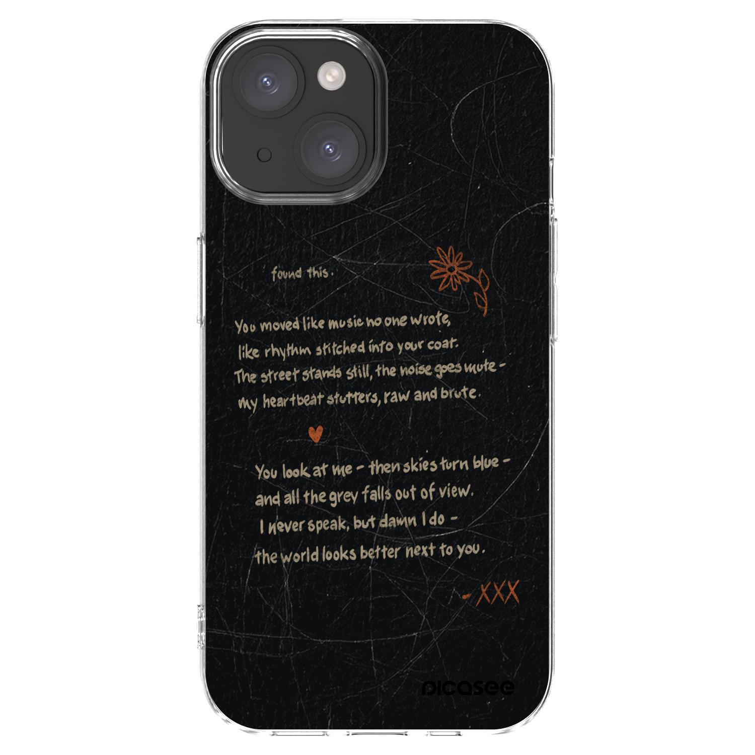 Picasee silikonski prozorni ovitek za Apple iPhone 15 - POET
