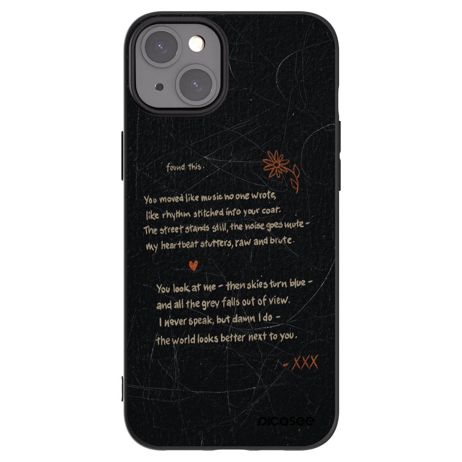 Picasee silikonski črni ovitek za Apple iPhone 15 Plus - POET