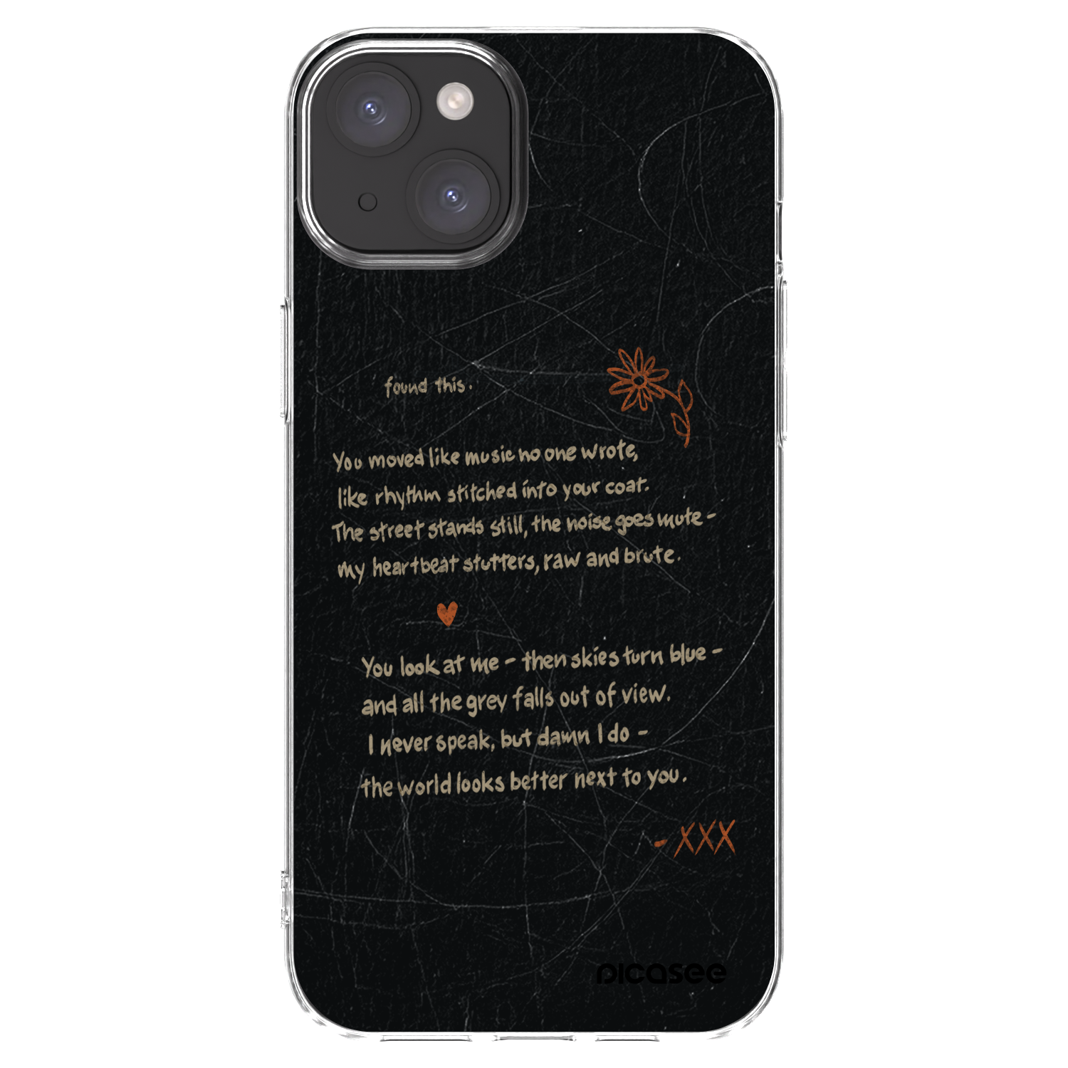 Picasee silikonski prozorni ovitek za Apple iPhone 15 Plus - POET
