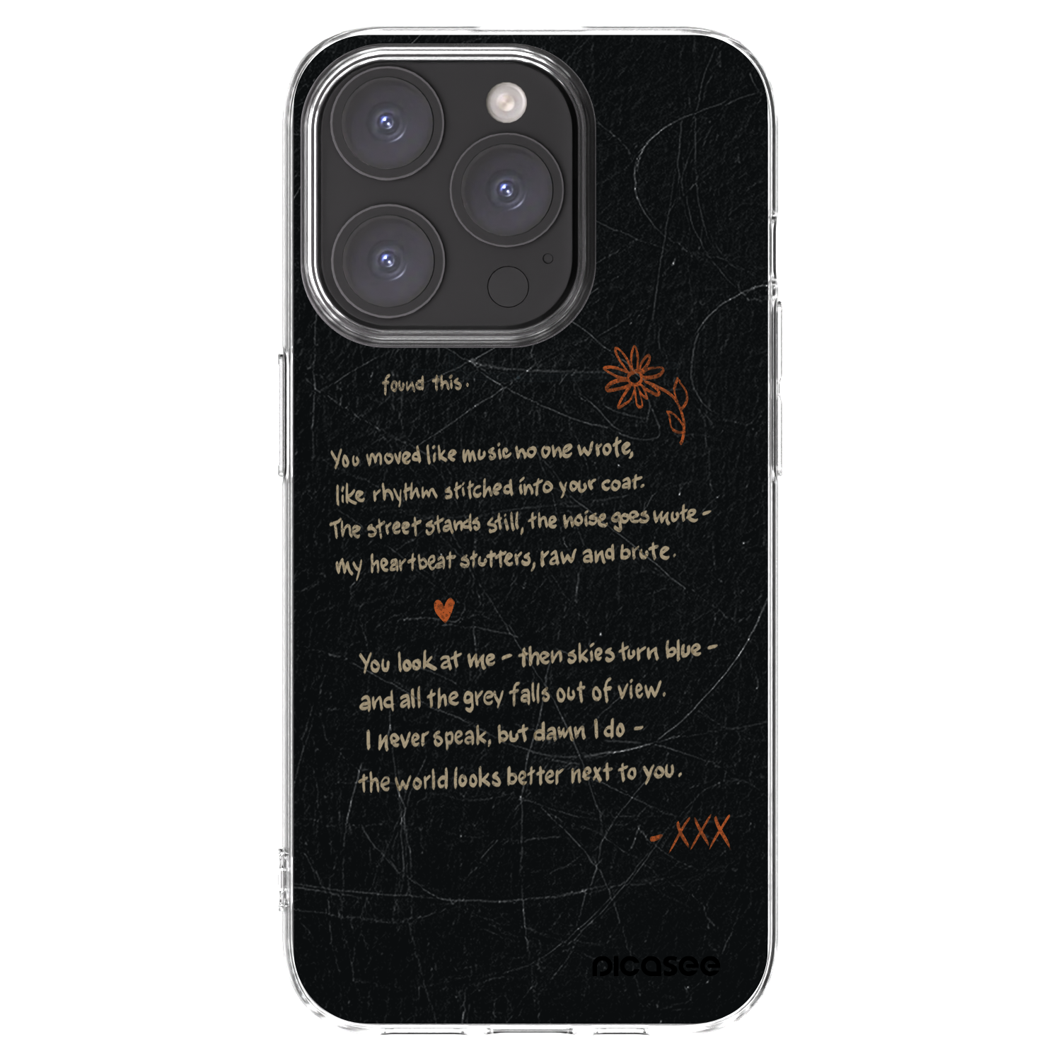 Picasee silikonski prozorni ovitek za Apple iPhone 15 Pro - POET