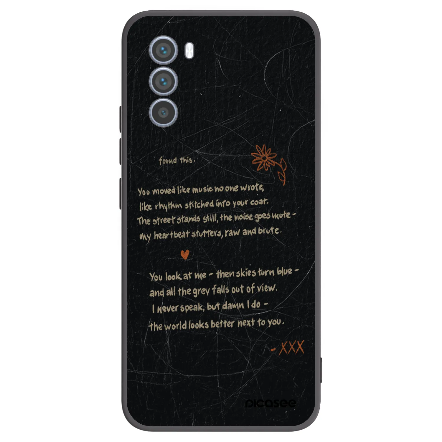 Picasee silikonski črni ovitek za Motorola Moto G62 - POET