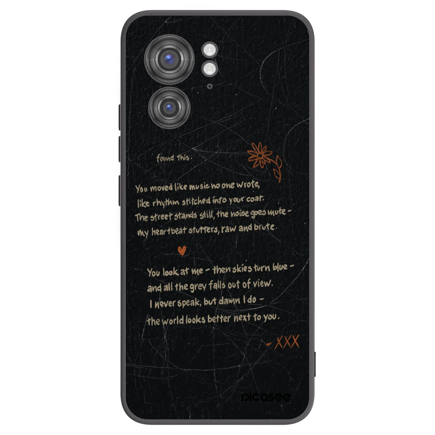 Picasee silikonski črni ovitek za Motorola Edge 40 - POET