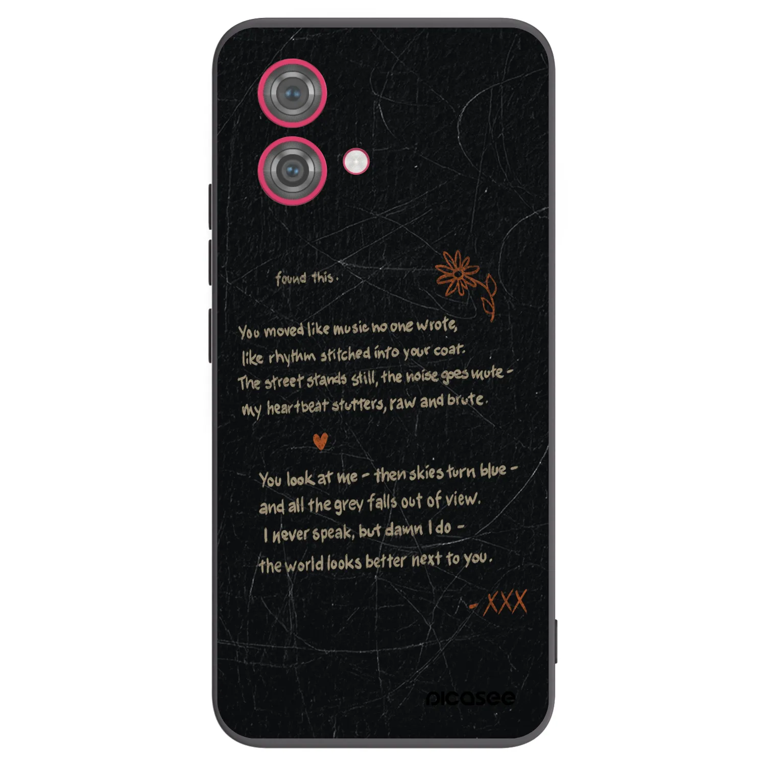 Picasee silikonski črni ovitek za Motorola Moto G84 5G - POET