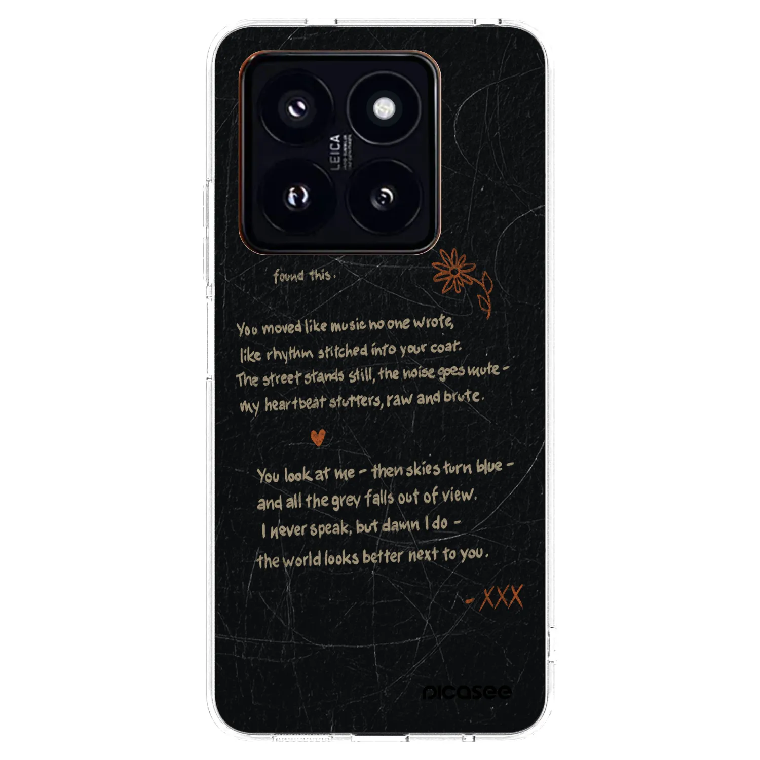 Picasee silikonski prozorni ovitek za Xiaomi 14 Pro - POET