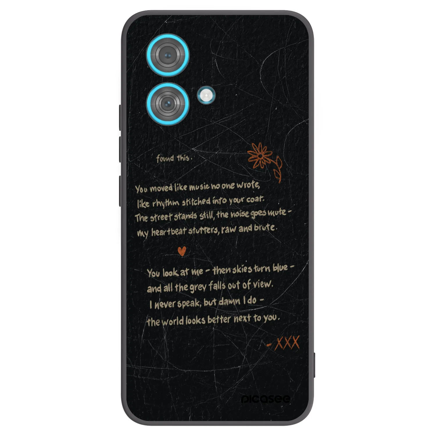 Picasee silikonski črni ovitek za Motorola Edge 40 Neo - POET