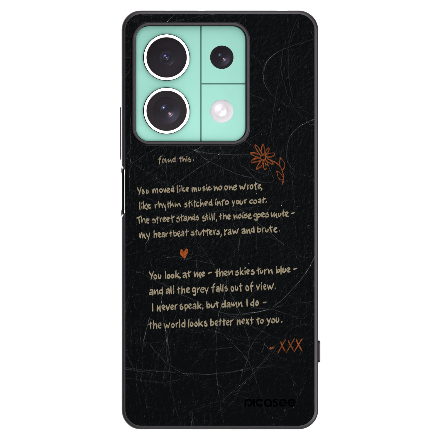 Picasee silikonski črni ovitek za Xiaomi Redmi Note 13 5G - POET
