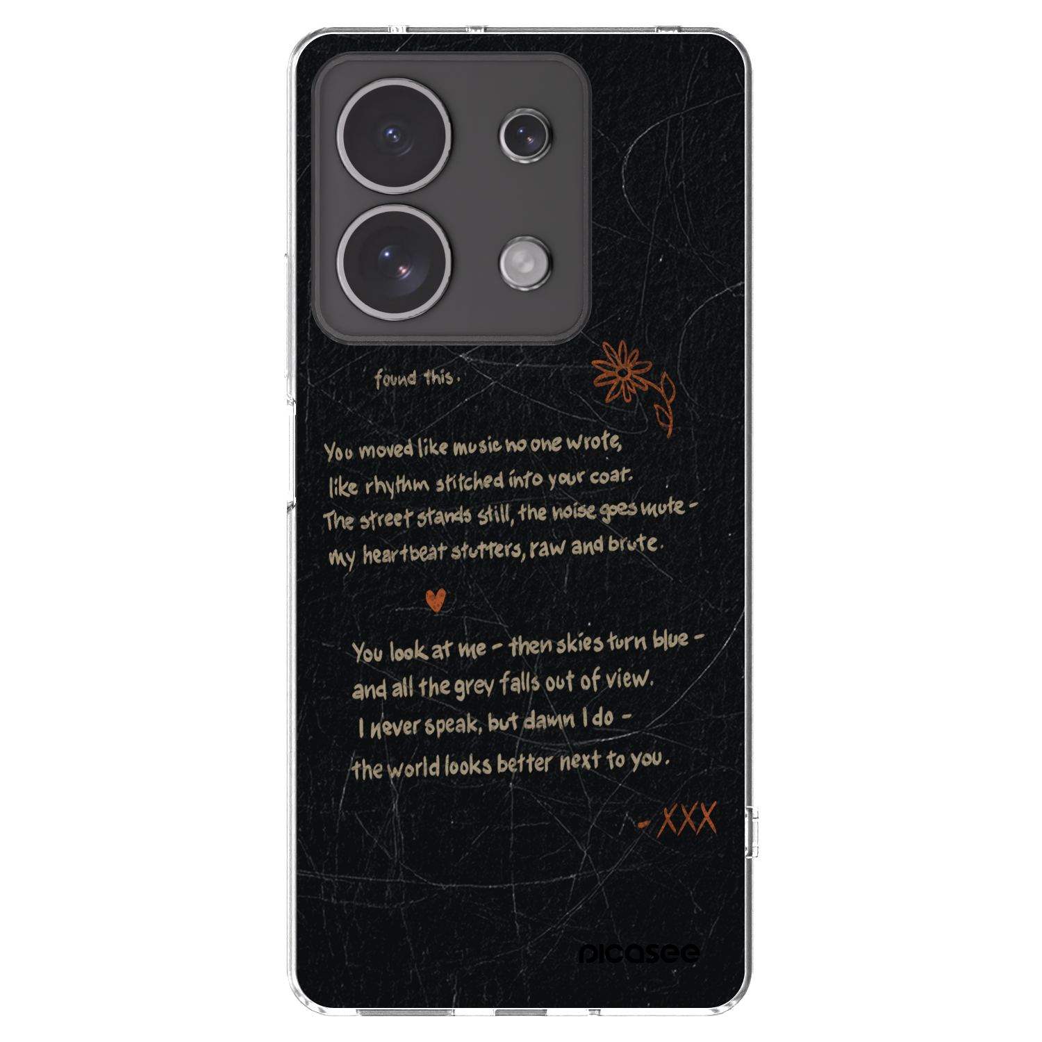 Picasee silikonski prozorni ovitek za Xiaomi Redmi Note 13 4G - POET