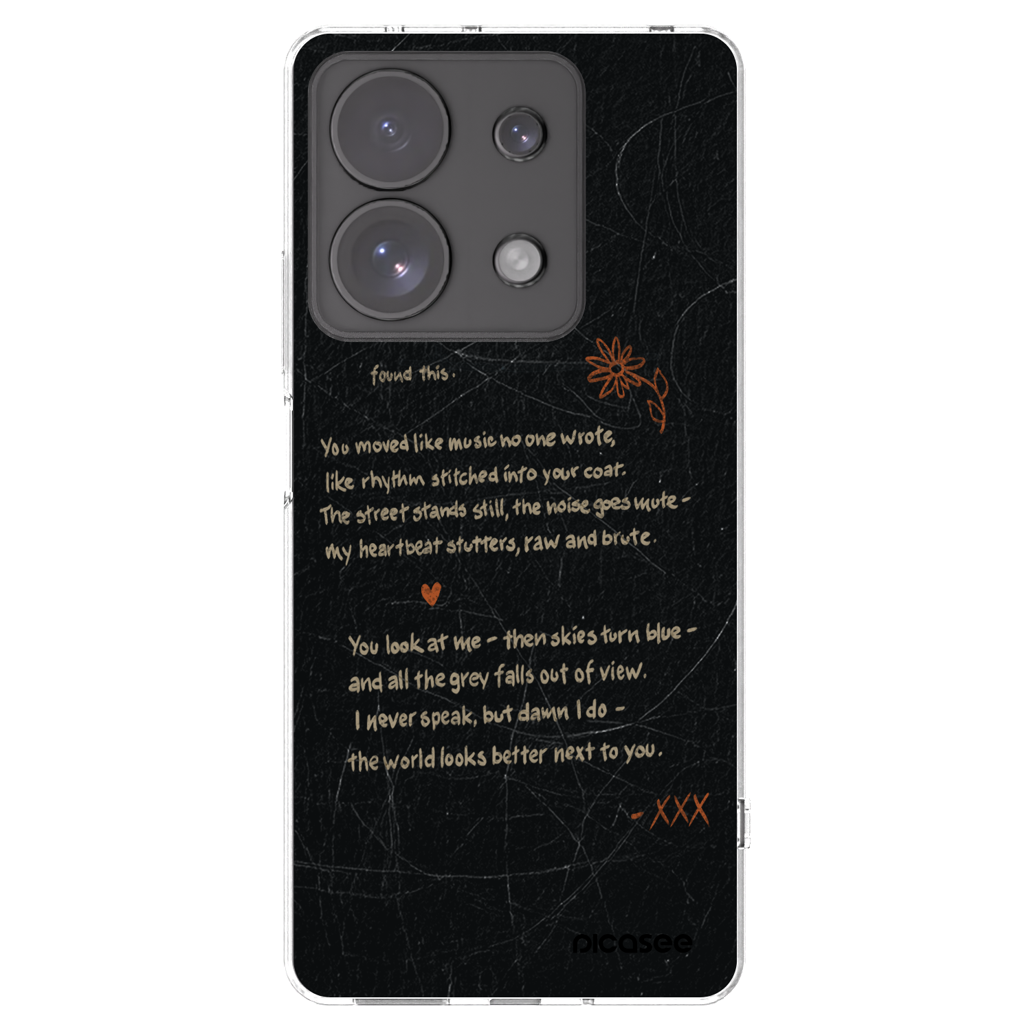 Picasee silikonski prozorni ovitek za Xiaomi Redmi Note 13 Pro 4G - POET