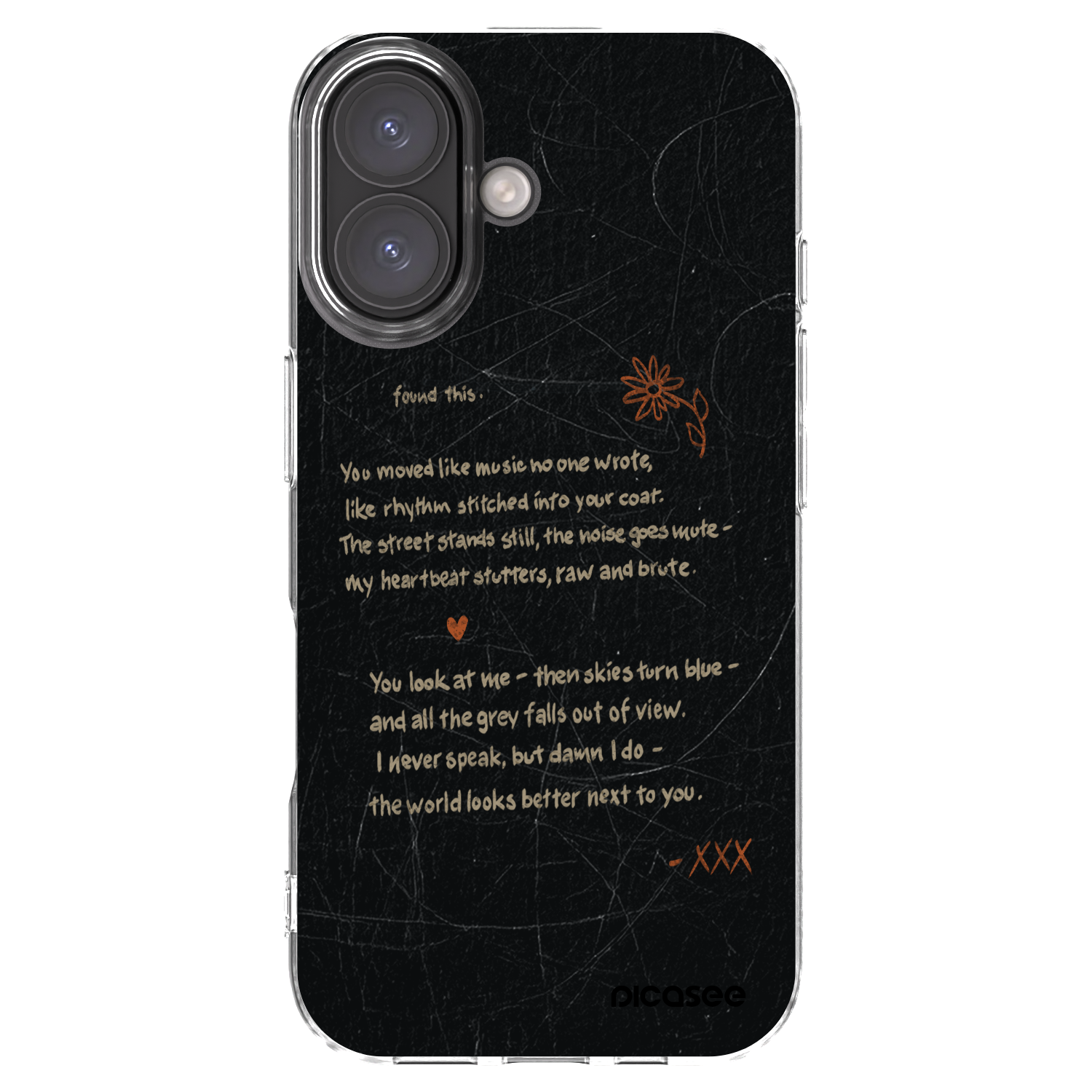 Picasee silikonski prozorni ovitek za Apple iPhone 16 - POET